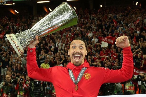 Zlatan ibrahimovic europa league final happy manchester united