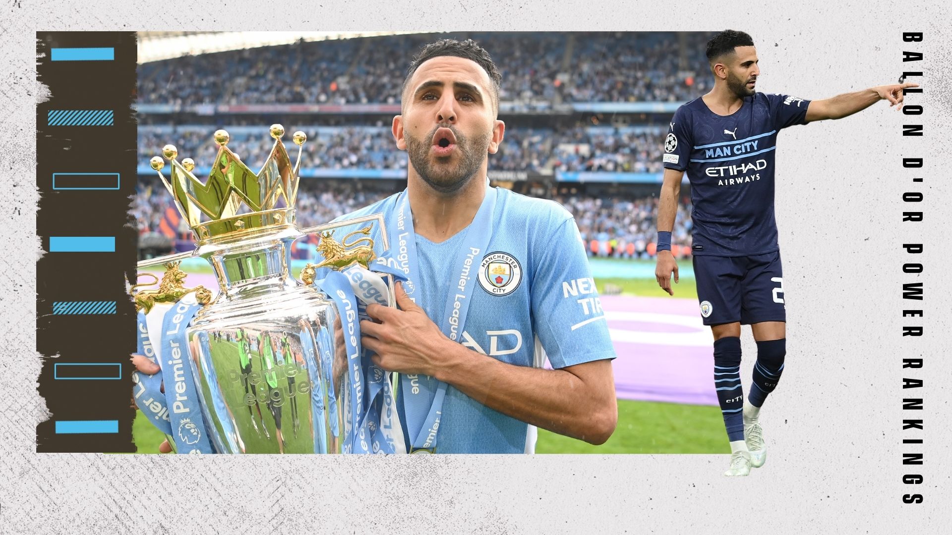 Riyad Mahrez Ballon d'Or Rankings GFX