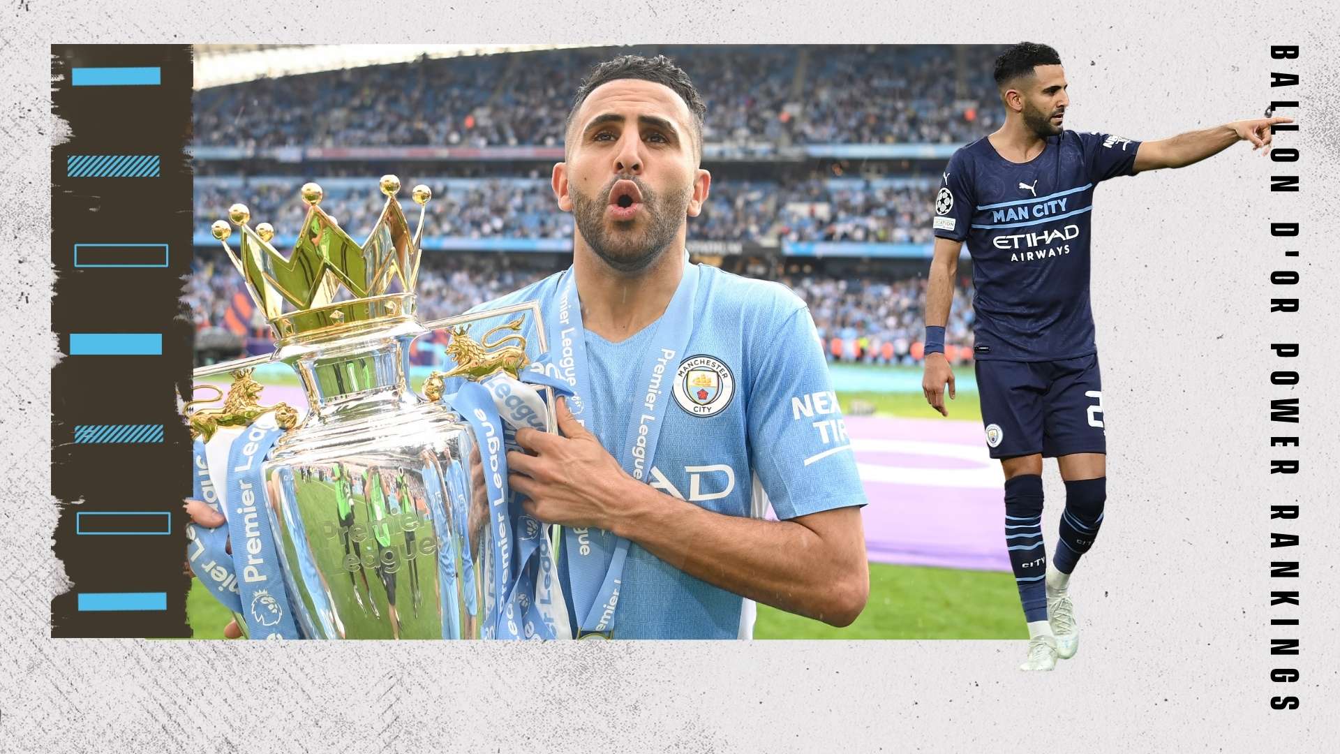 Riyad Mahrez Ballon d'Or Rankings GFX