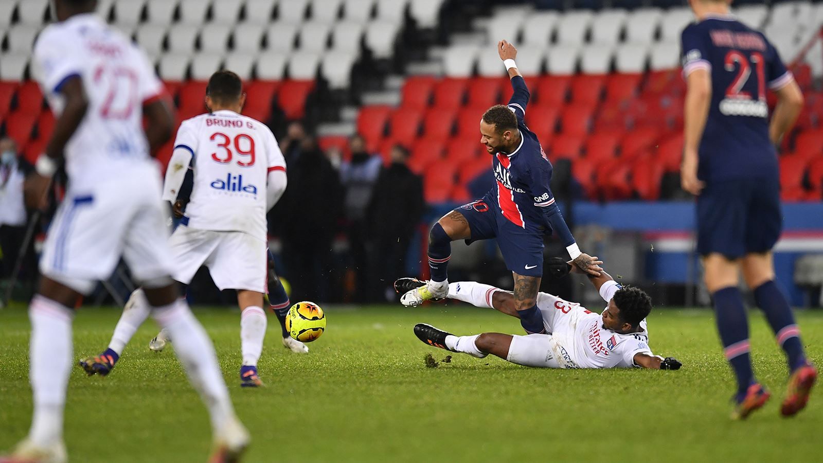 Neymar PSG Lyon 13 12 2020