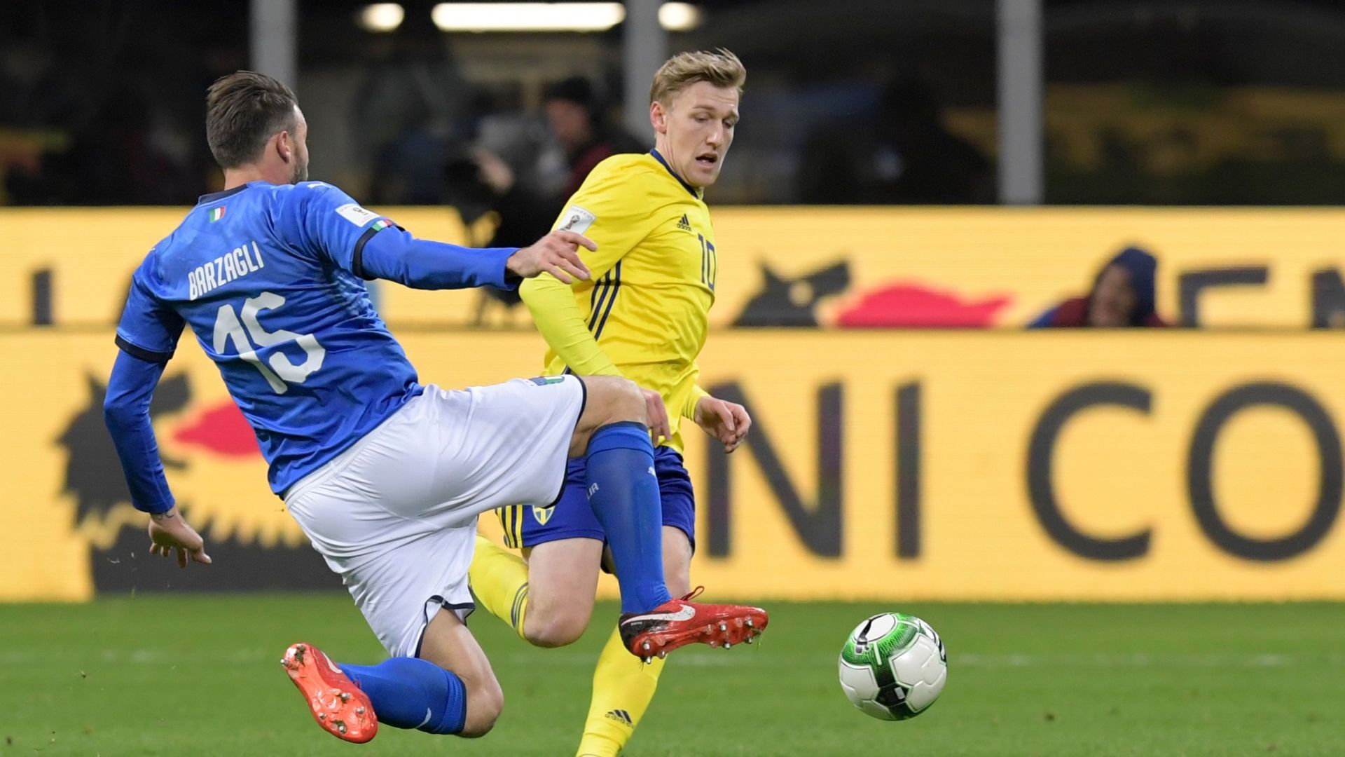 Andrea Barzagli Emil Forsberg Italy Sweden