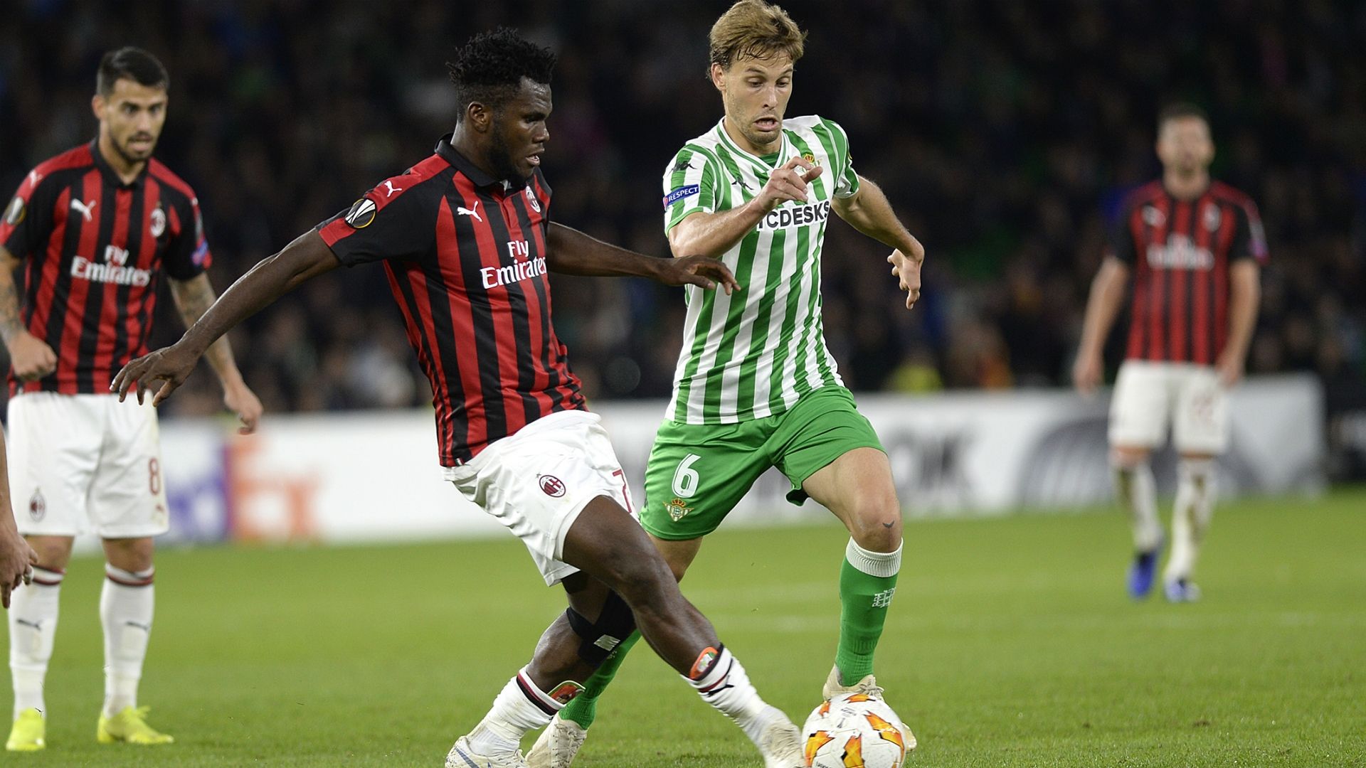 Franck Kessiè Sergio Canales Betis Siviglia Milan Europa League