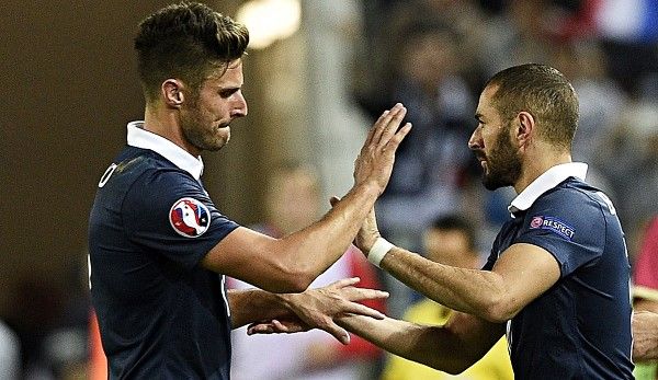 Giroud Benzema Frankreich
