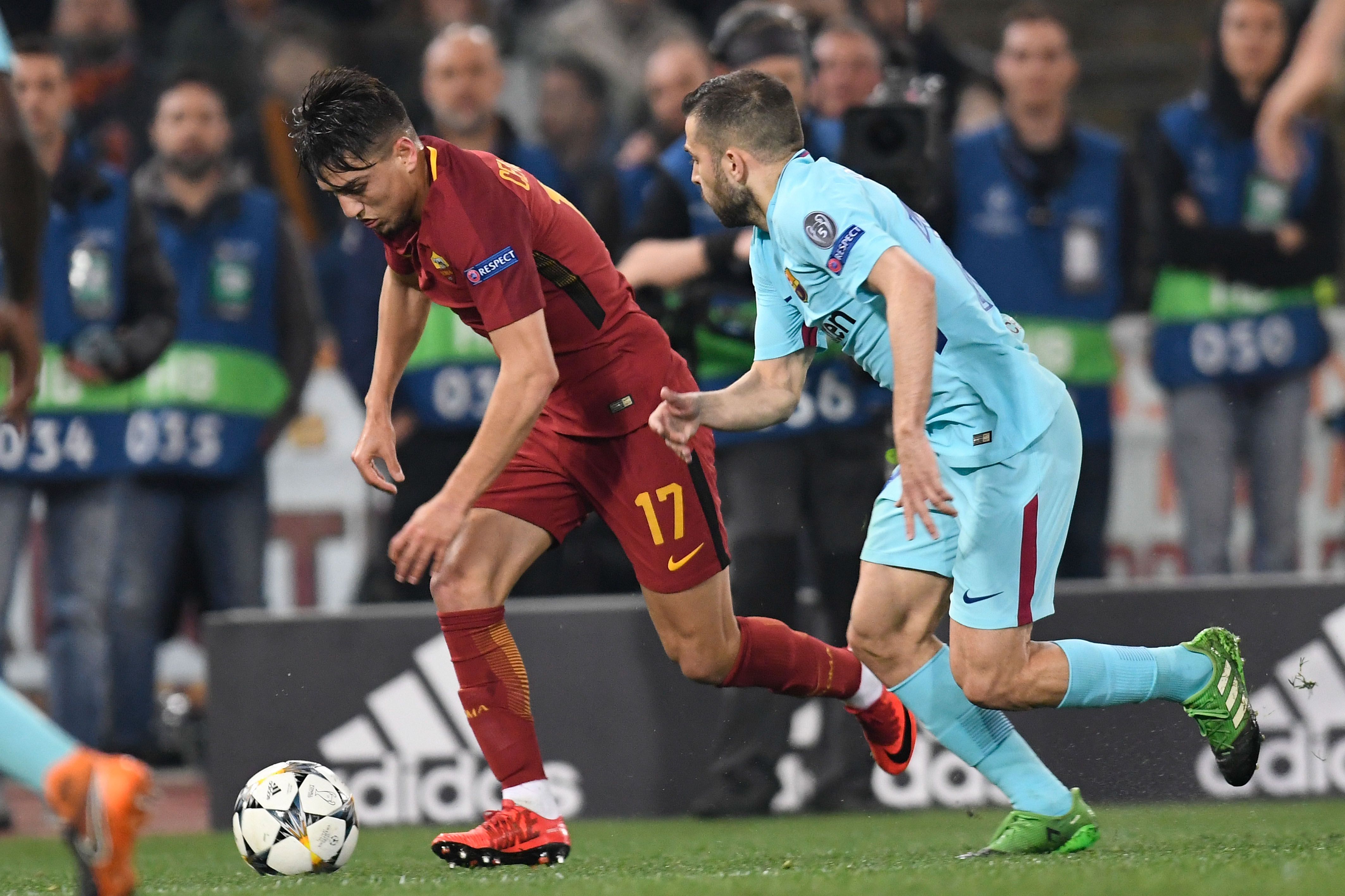 Cengiz Under Jordi Alba Roma Barcelona 04/10/18