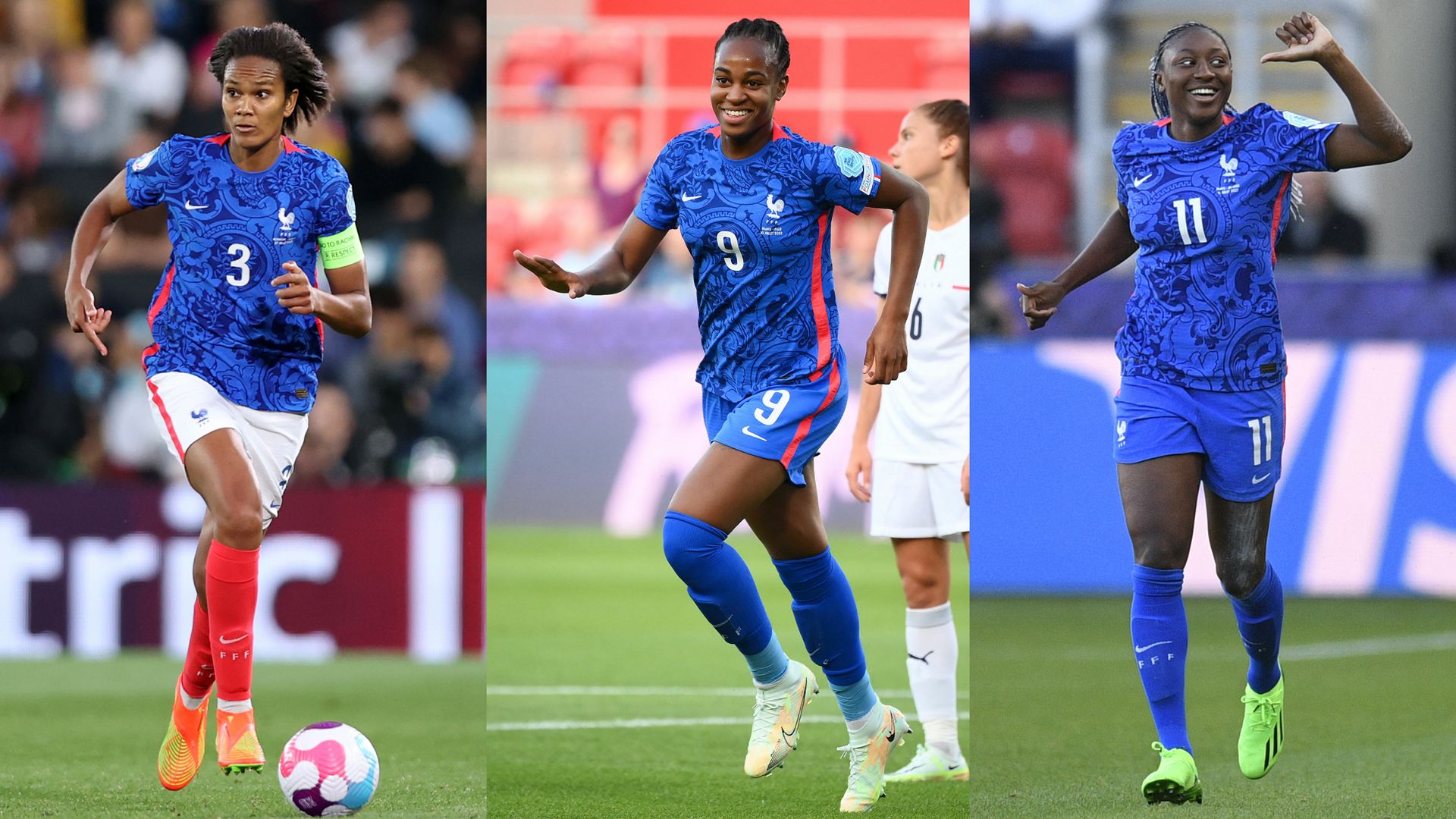 Wendie Renard Marie-Antoinette Katoto Kadidiatou Diani France split