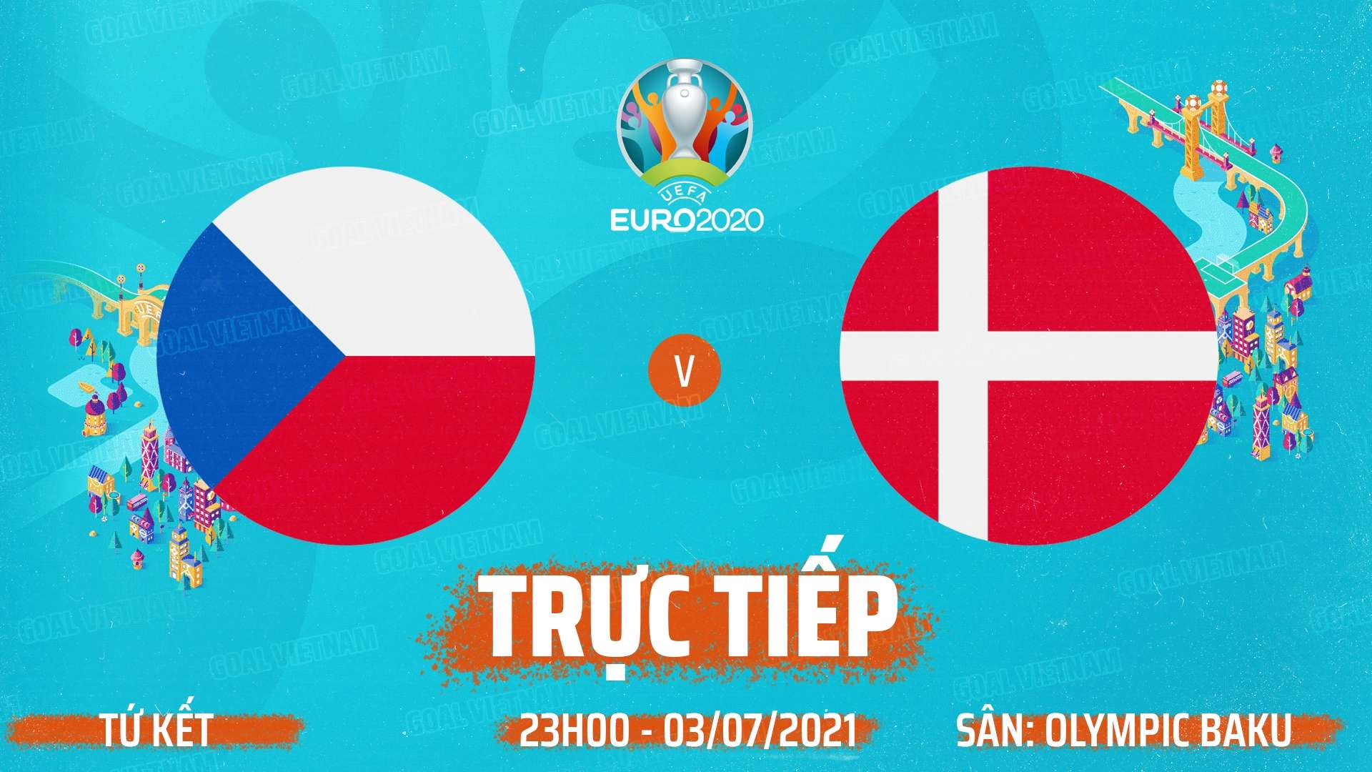 Live Séc vs Đan Mạch