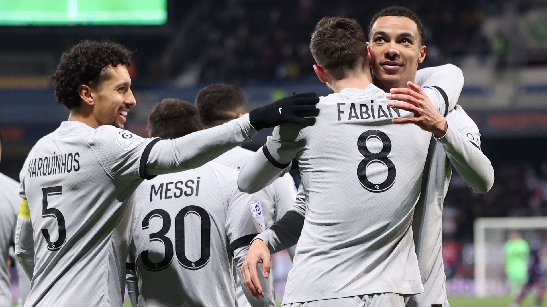 01022023 Montpellier PSG Fabián Ruiz Marquinhos Messi