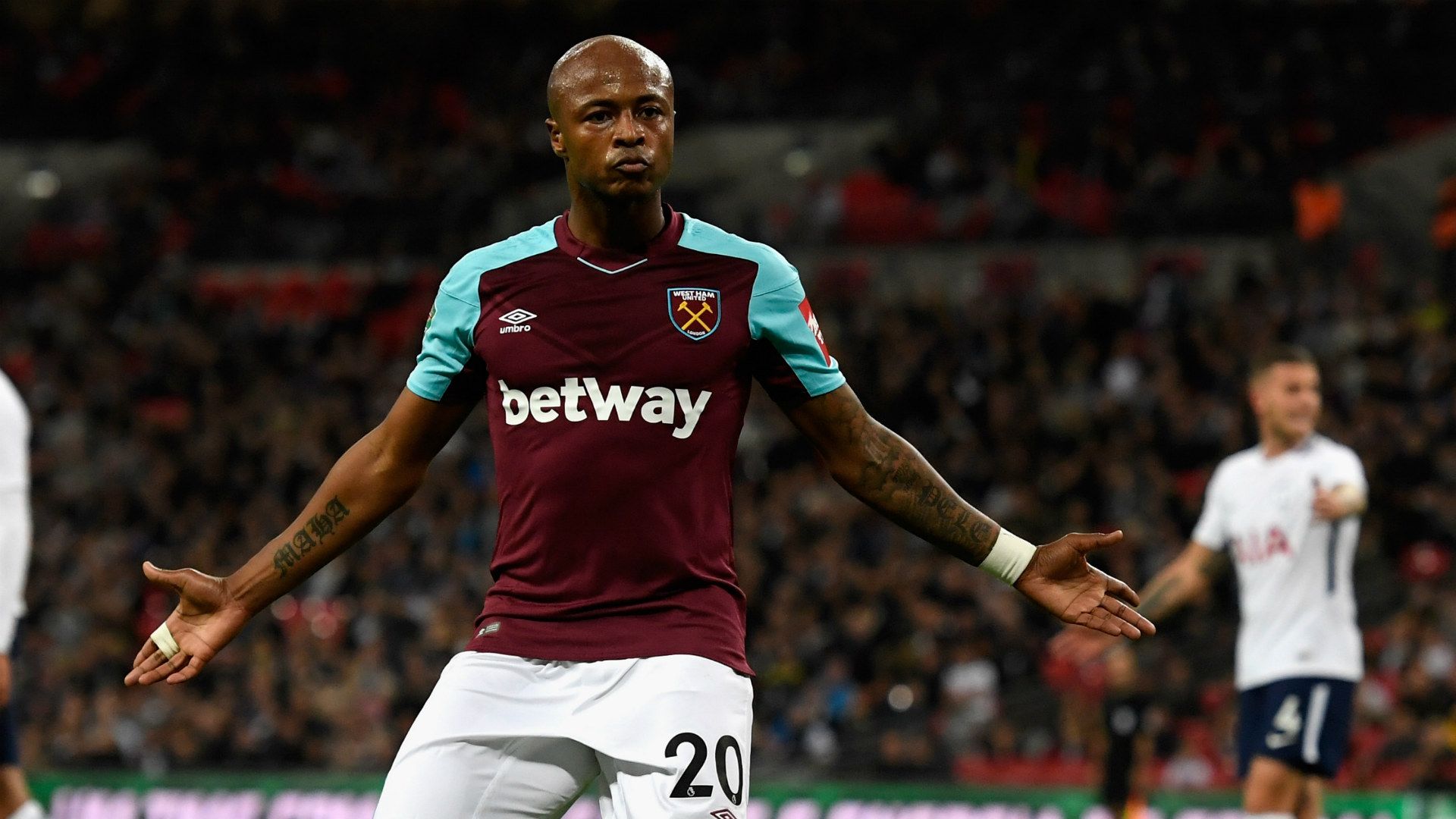 Andre Ayew West Ham Tottenham 25102017
