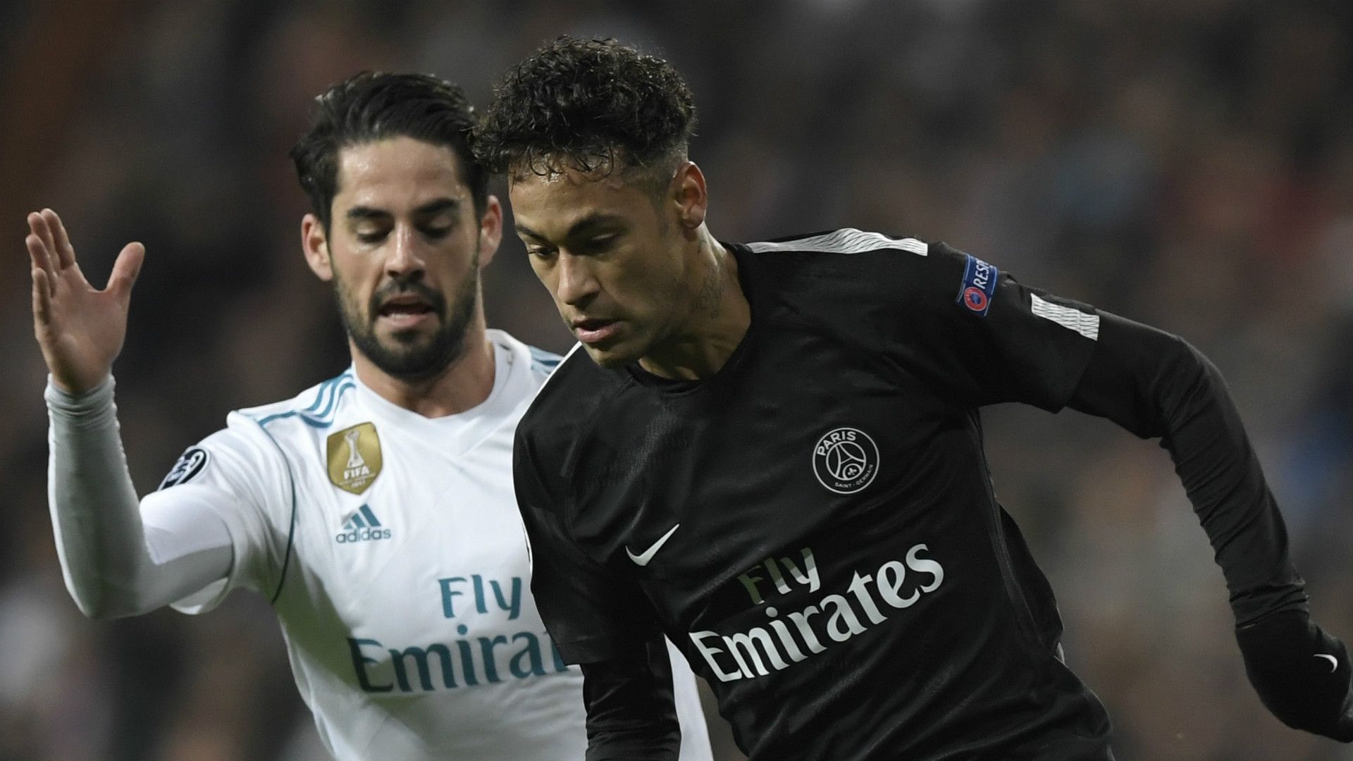 Isco Neymar Real Madrid PSG Paris Saint-Germain