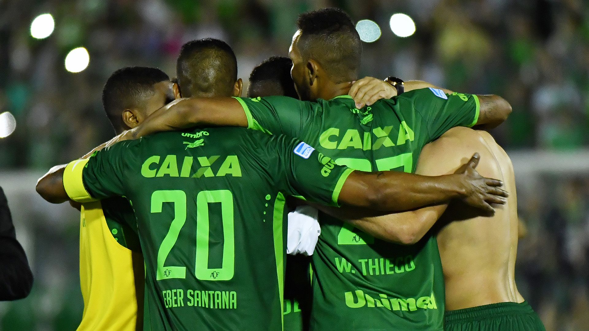 Comemoração Chapecoense San Lorenzo Sudamericana 23112016