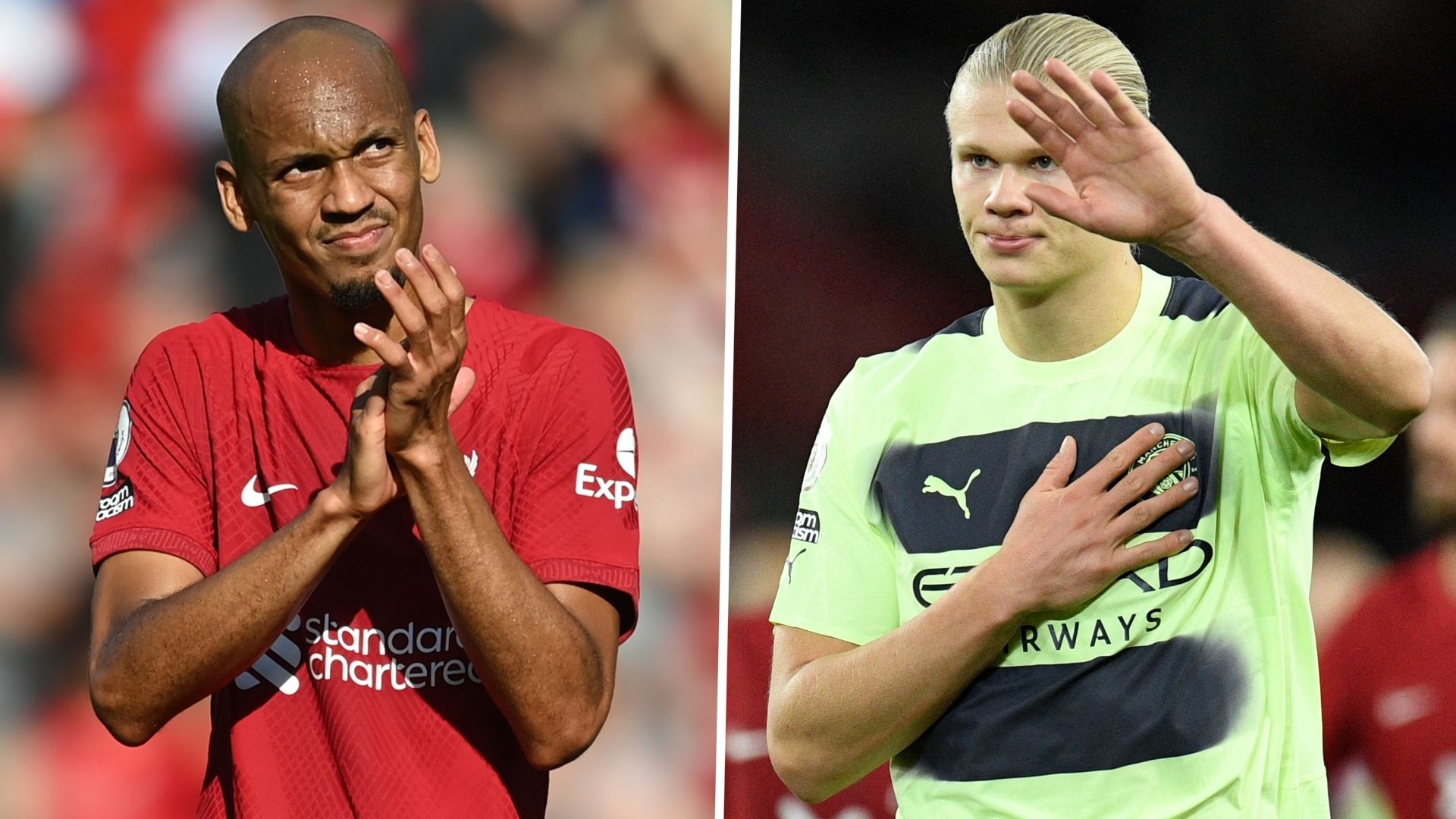 Fabinho Erling Haaland Liverpool Manchester City 2022-23