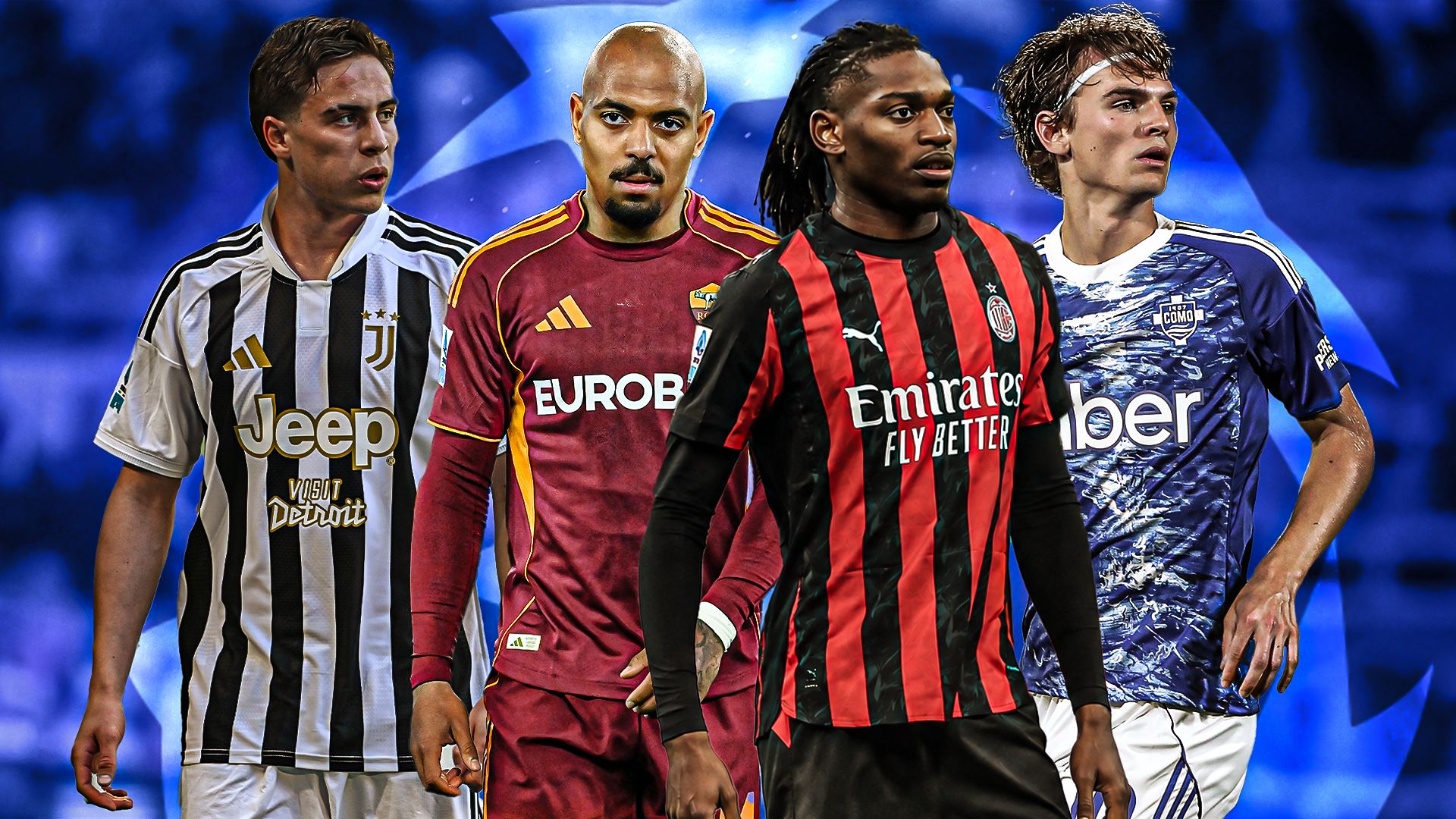 Juventus Milan Roma Como Champions League