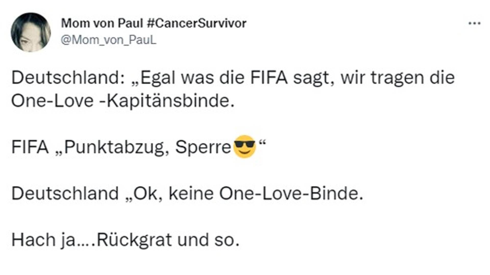 One Love Netzreaktionen