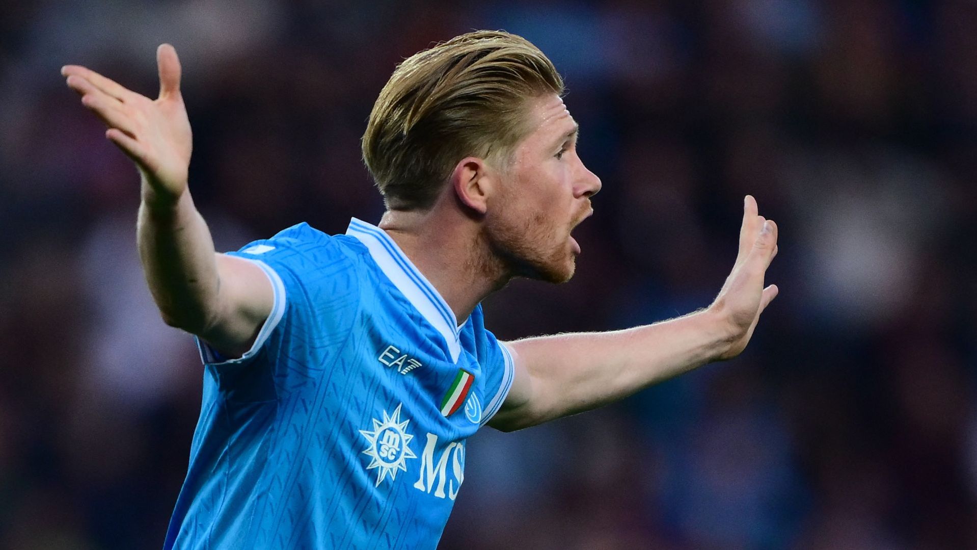 De Bruyne Napoli 2025 protesta