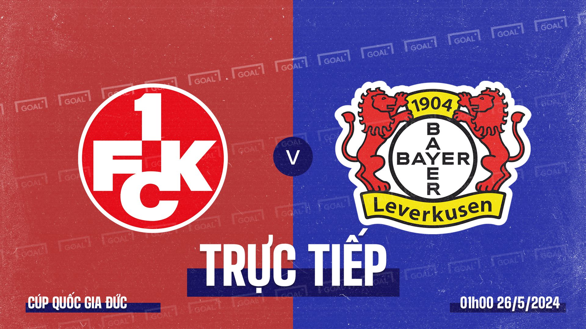 Kaiserslautern vs Bayer Leverkusen DFB Pokal 2024 GFX