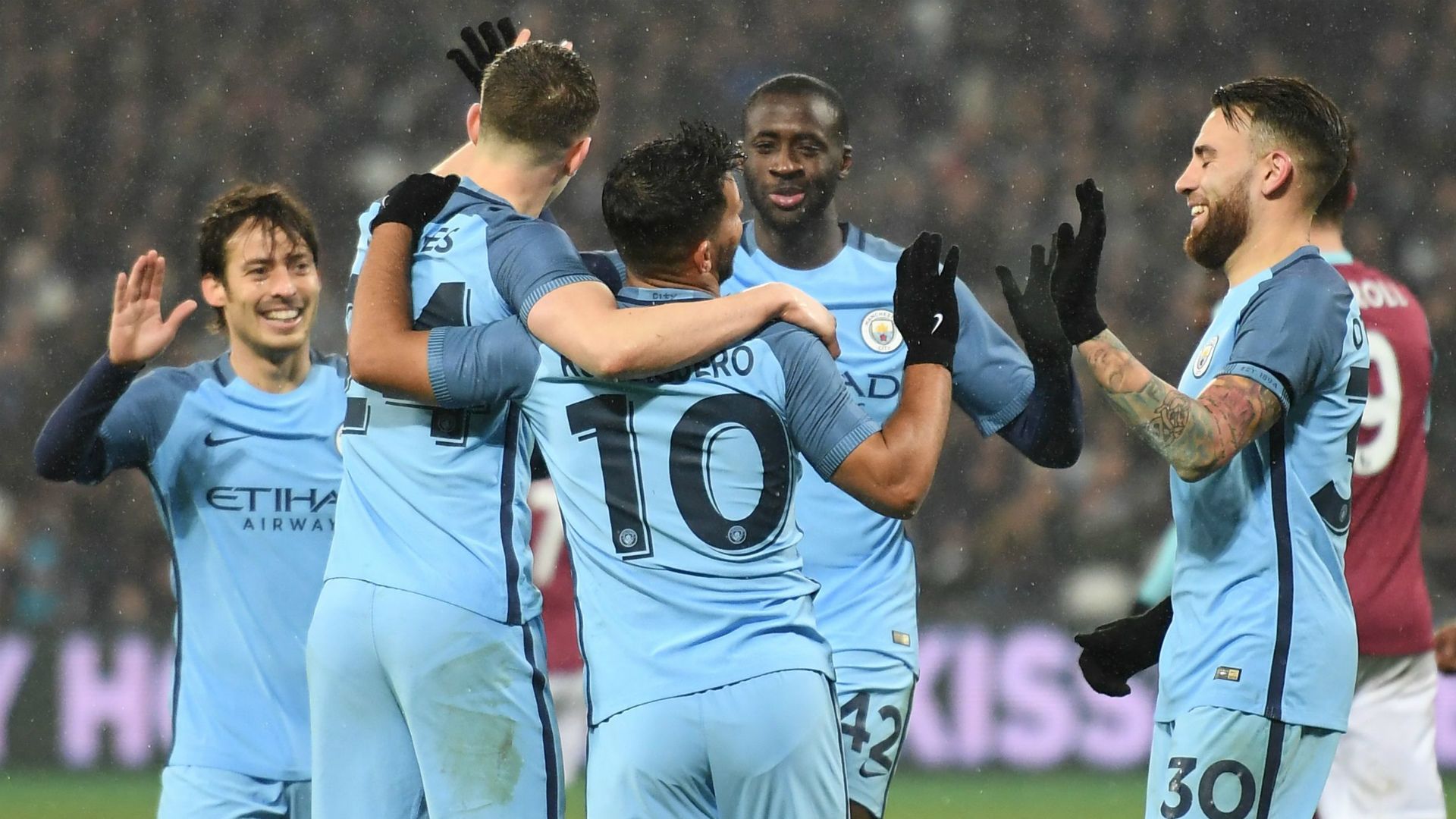 Sergio Aguero West Ham Manchester City FA Cup 06012017