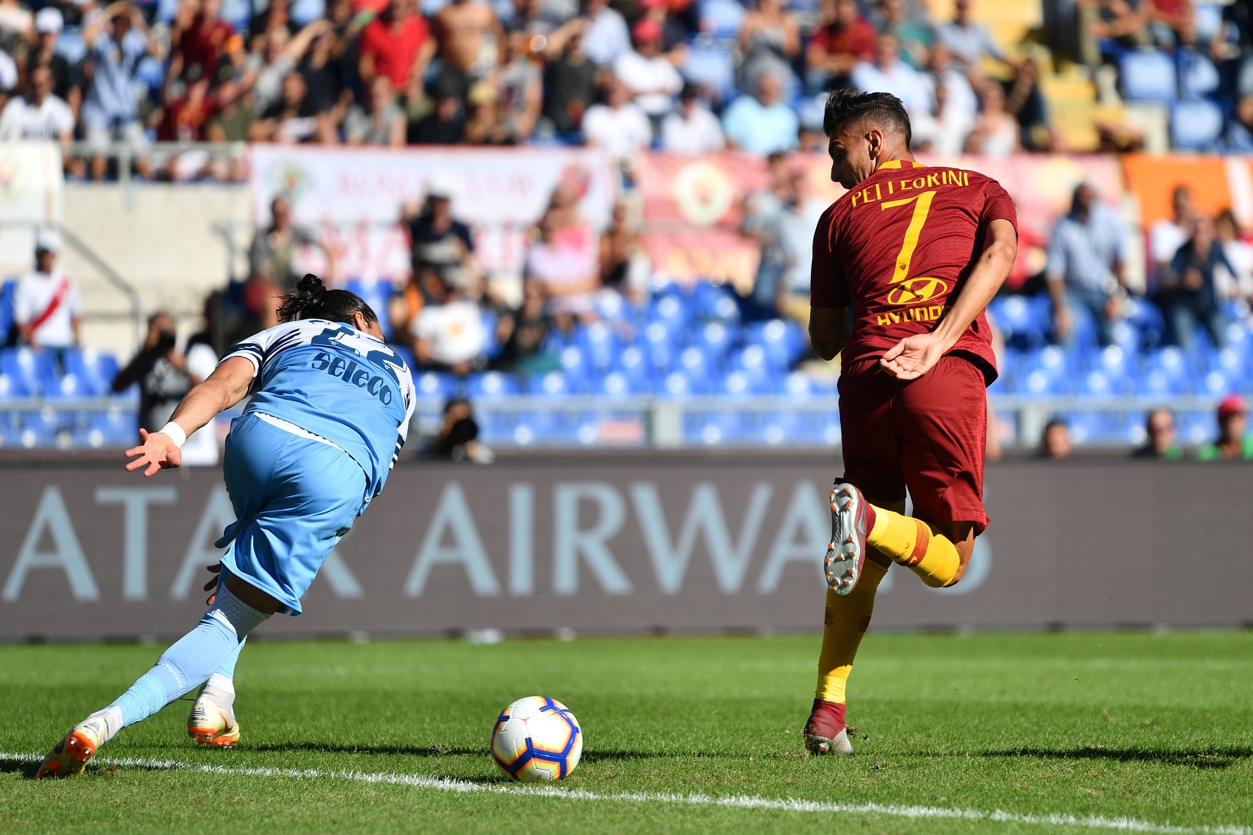 Lorenzo Pellegrini Roma Lazio Serie A 29092018