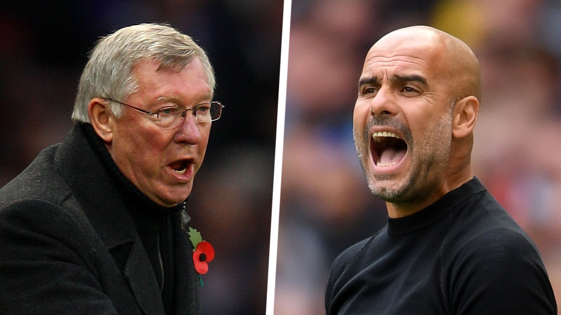Sir Alex Ferguson Pep Guardiola Man Utd Man City