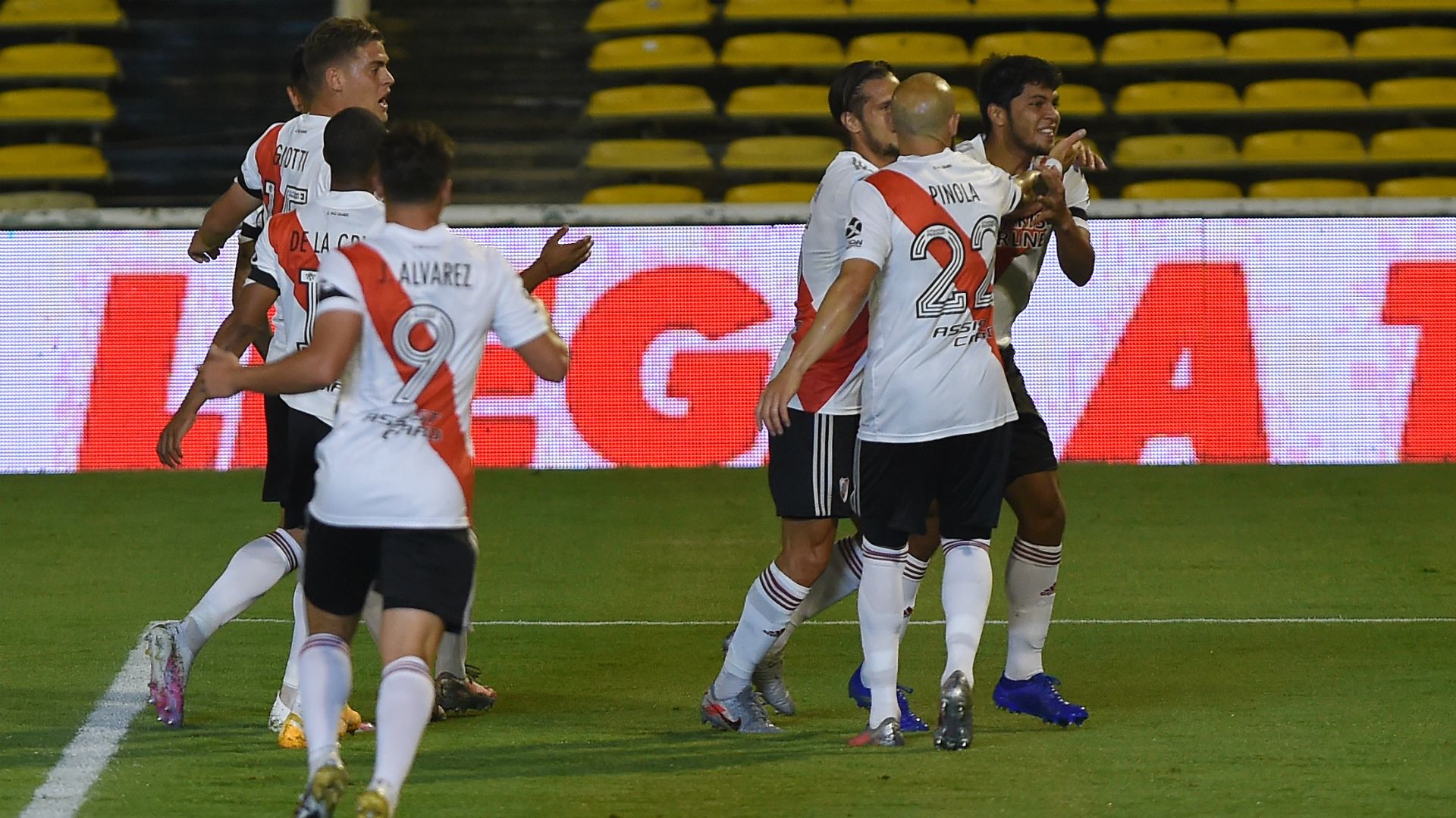 festejo gol Rosario Central River Plate Copa Maradona Liga Profesional 28112020