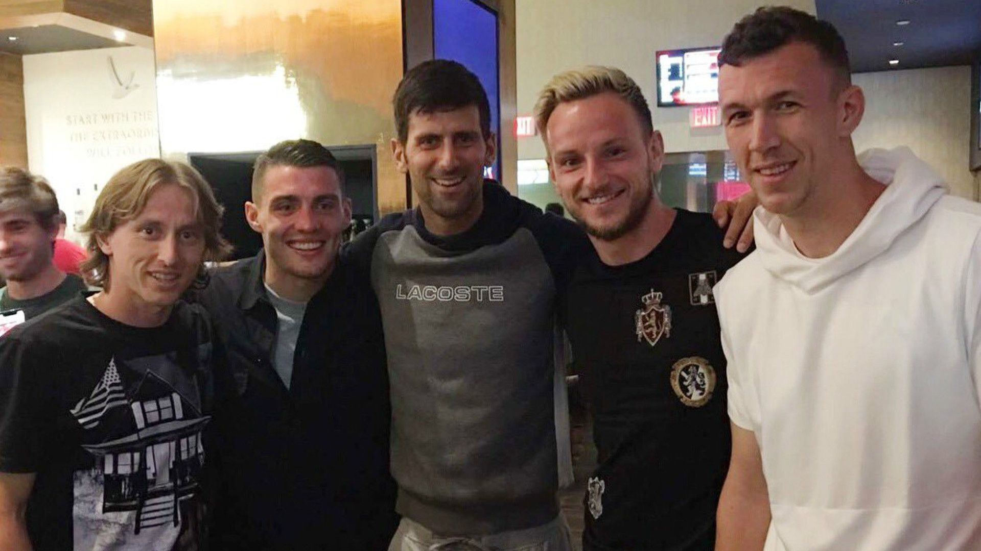 Novak Djokovic Luka Modric Ivan Rakitic Croatia NT