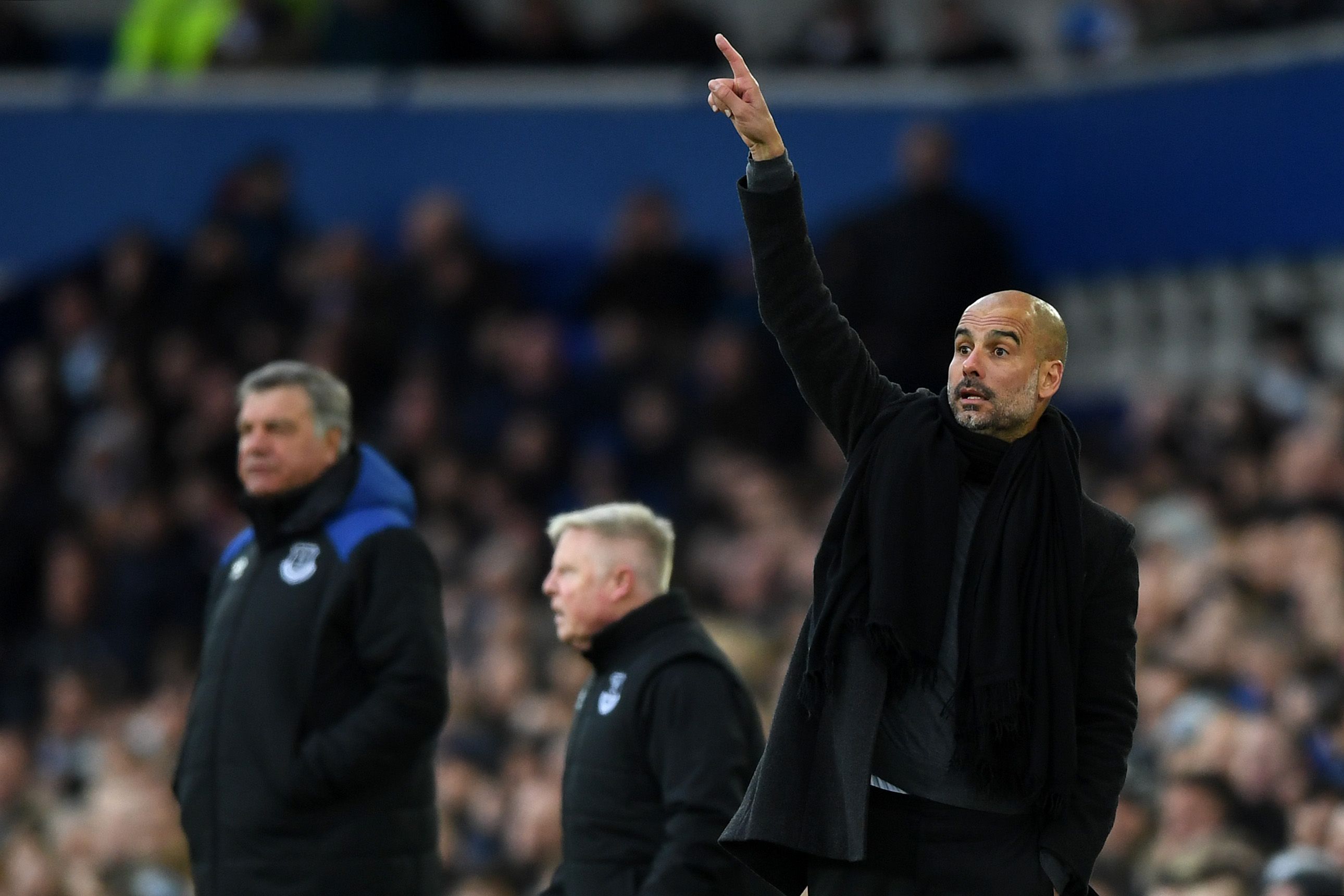 Big Sam Pep Guardiola Everton Manchester City