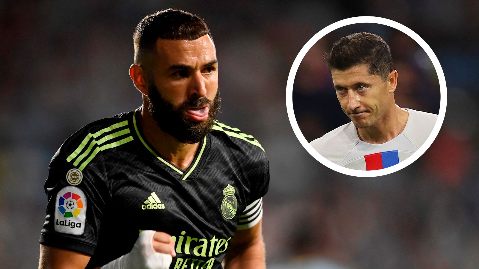 Karim Benzema Robert Lewandowski GFX