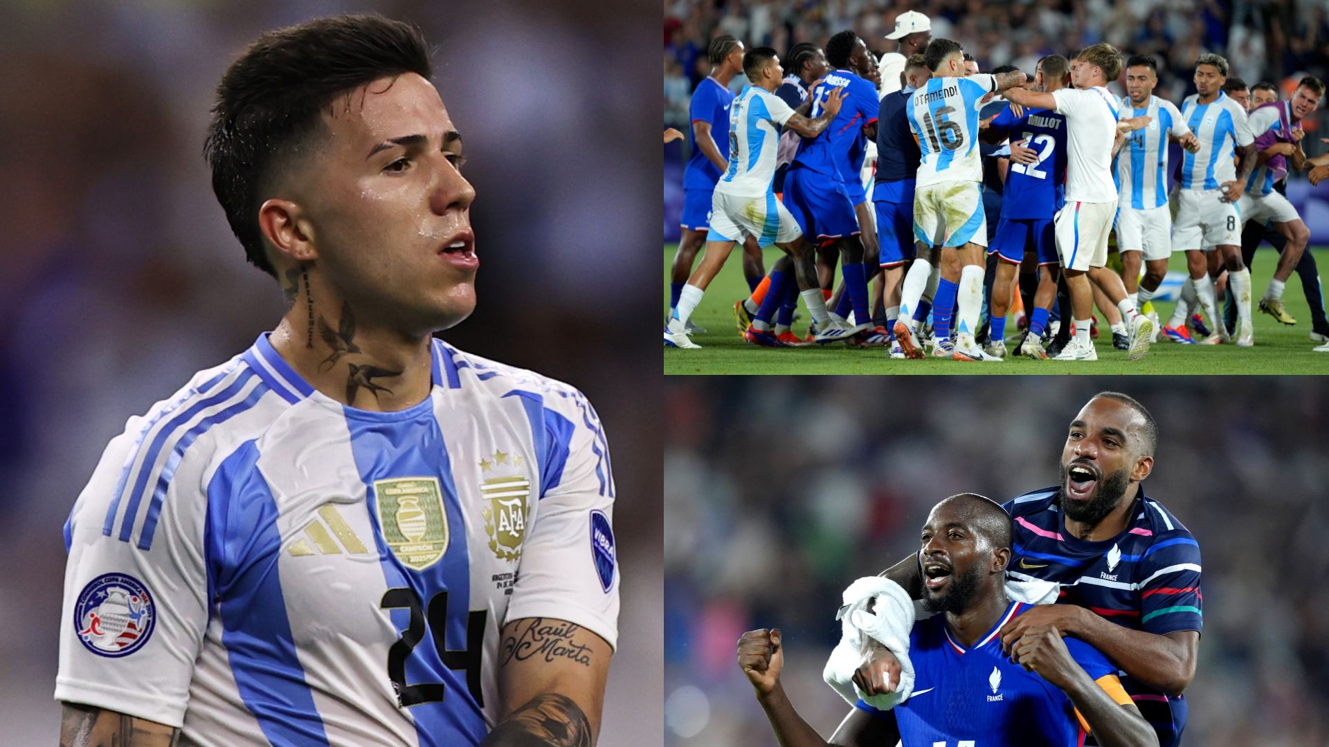 GFX Enzo Fernandez Argentina France Olympics 2024