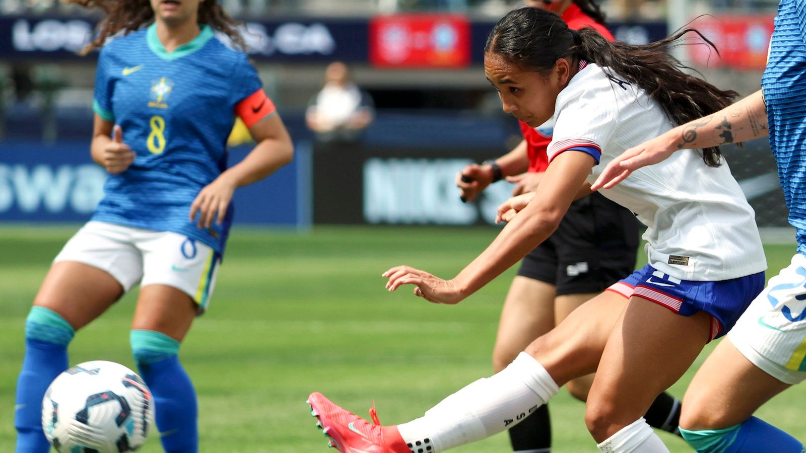 Alyssa Thompson USWNT vs Brazil
