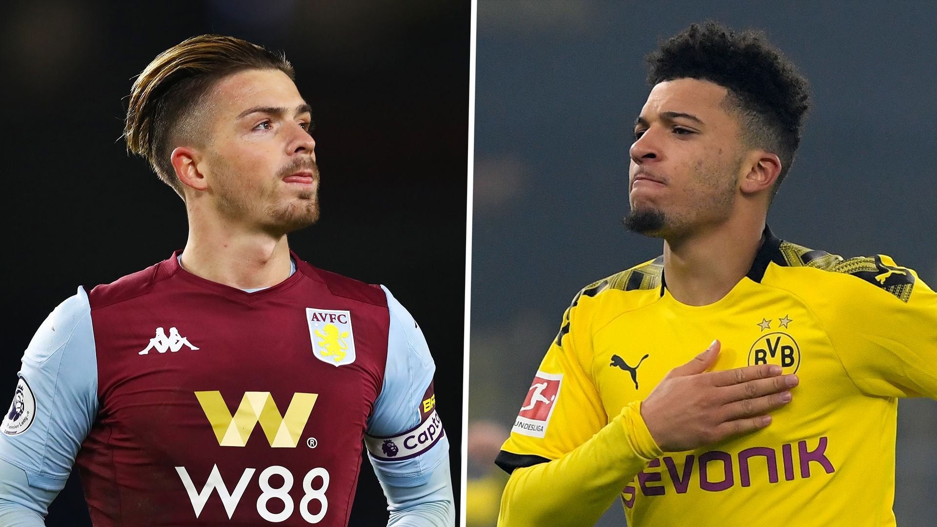 Jack Grealish, Jadon Sancho