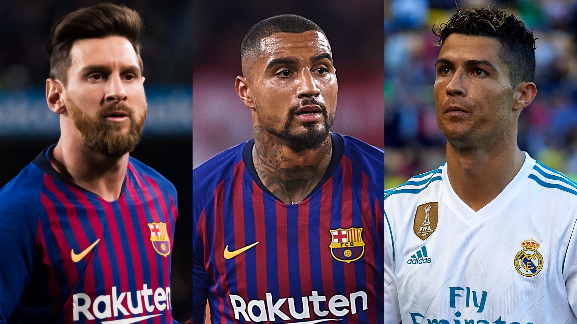 Kevin-Prince Boateng Lionel Messi Cristiano Ronaldo