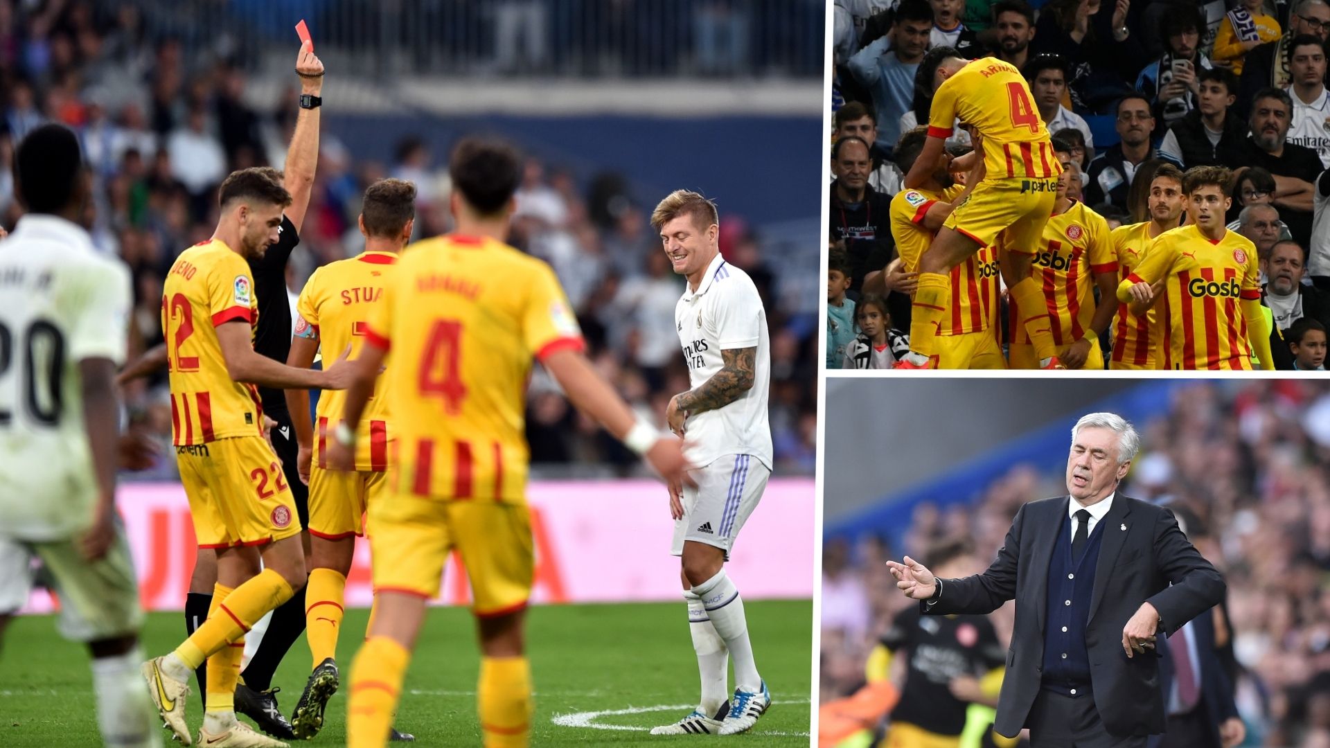 Toni Kroos Red Card, Girona, Carlo Ancelotti GFX