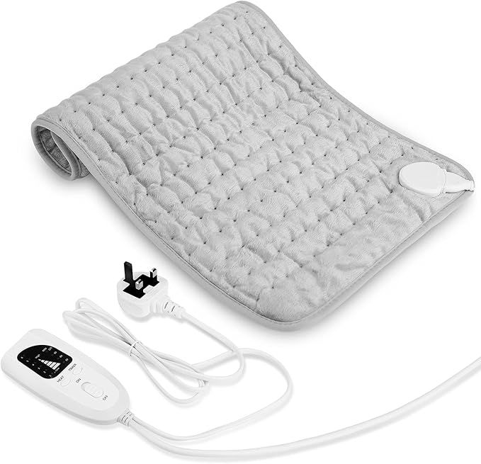 وسادة تدفئة كهربائية من اميناك، لتخفيف ألم الظهر والرقبة والكتفين 