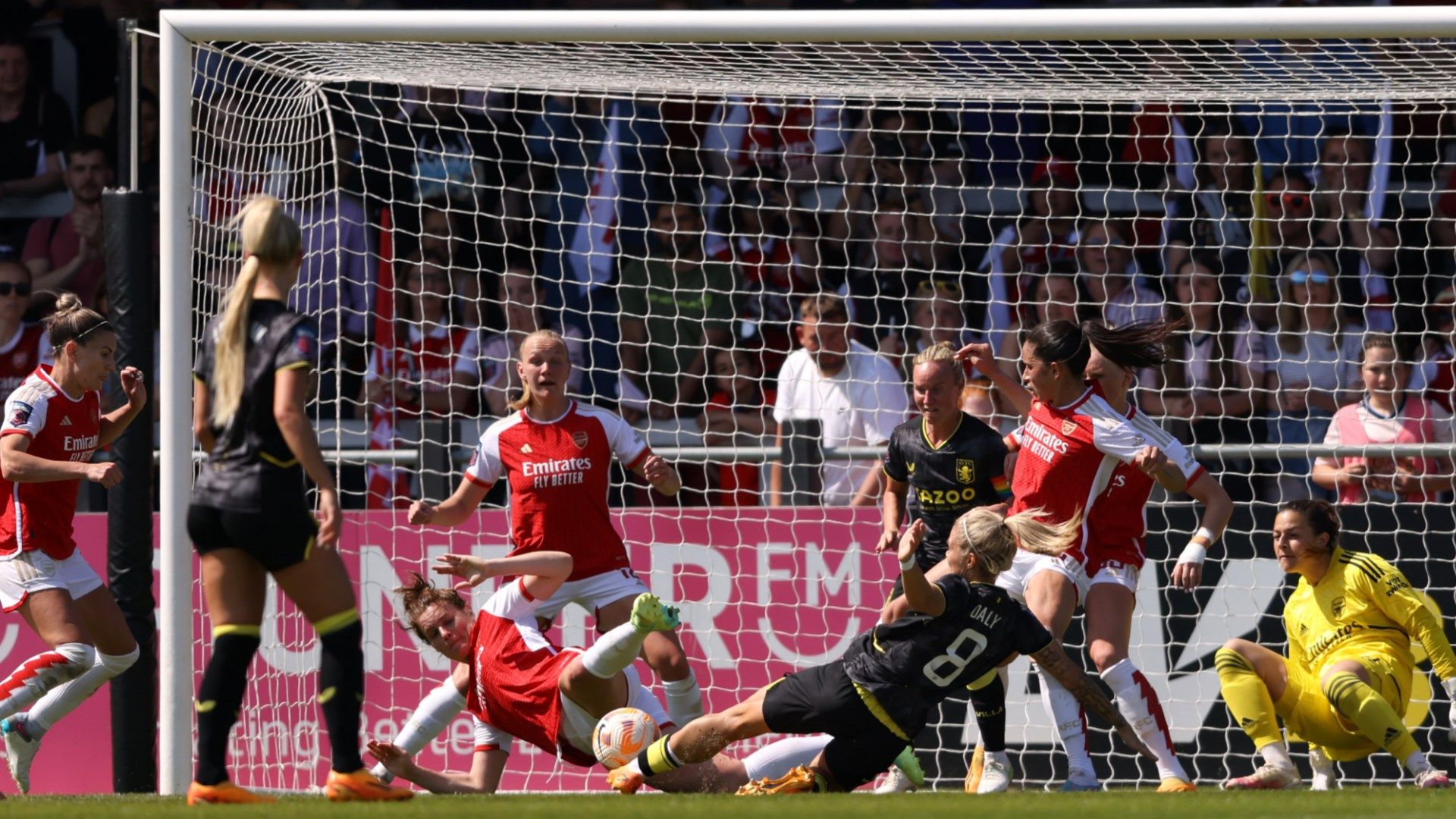 Rachel Daly Aston Villa goal vs Arsenal 2022-23