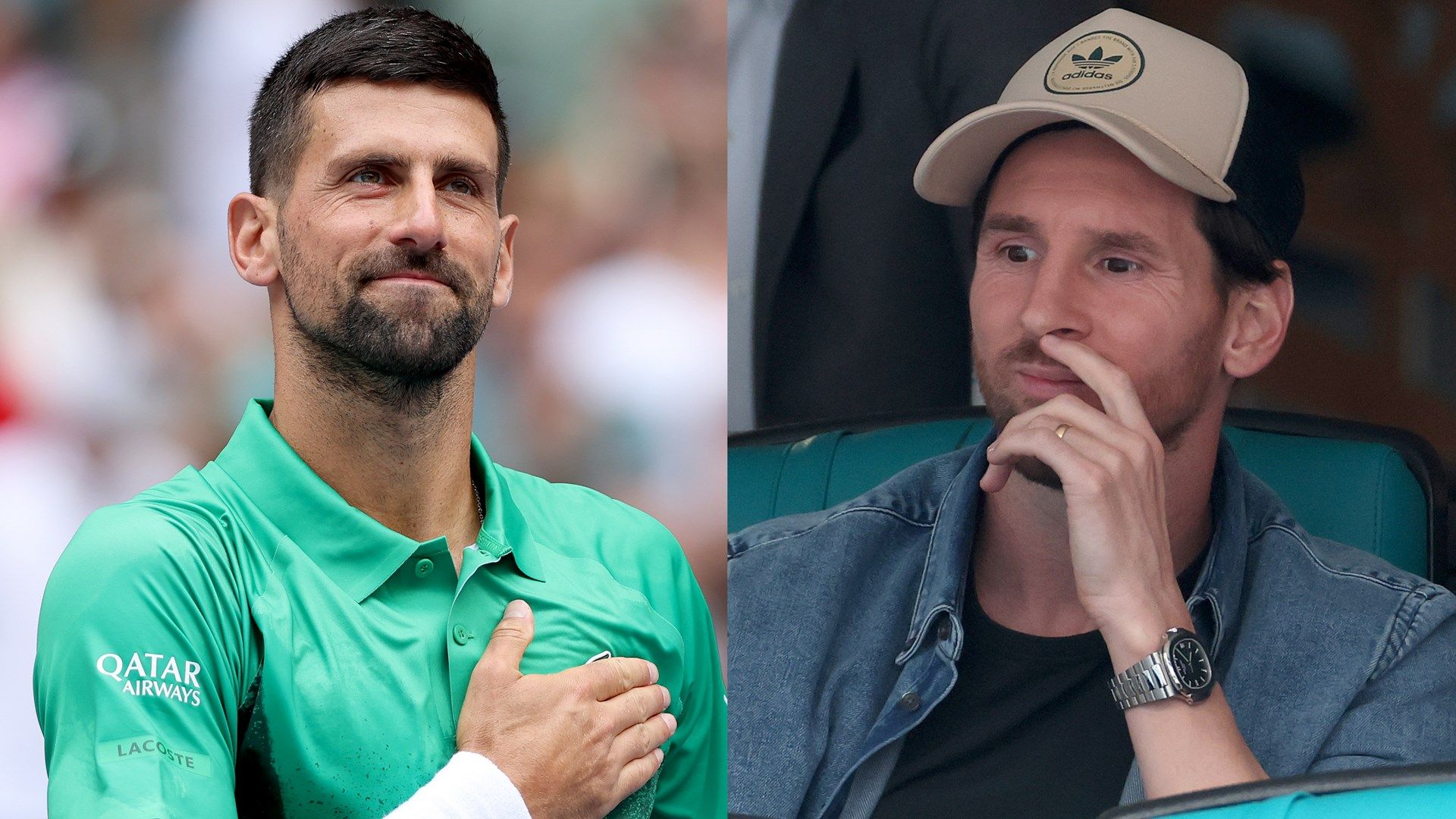 Novak Djokovic Lionel Messi