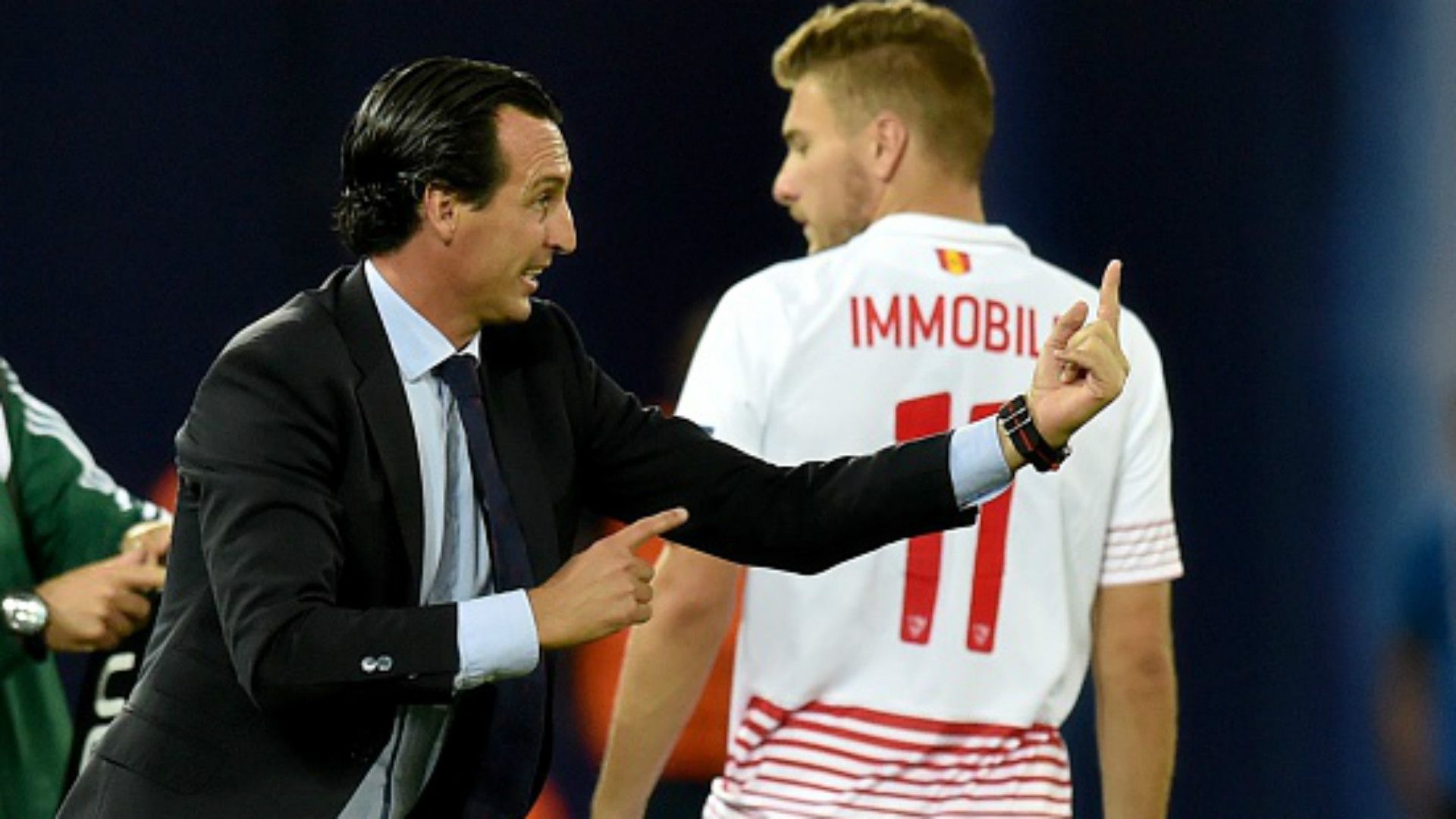 Emery Immobile Barcelona Sevilla European Supercup