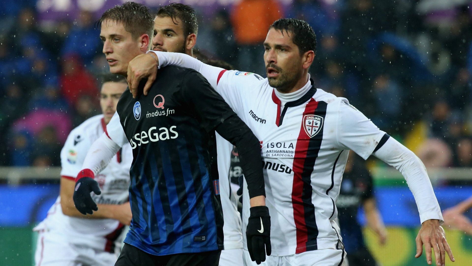 Andrea Conti, Marco Borriello, Atalanta, Cagliari, Serie A, 02052017