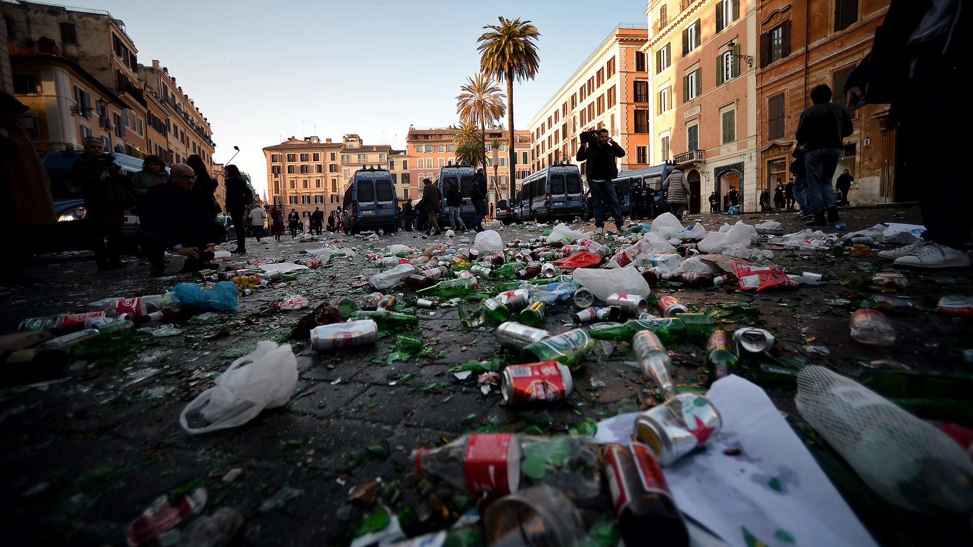 Feyenoord fans in Rome