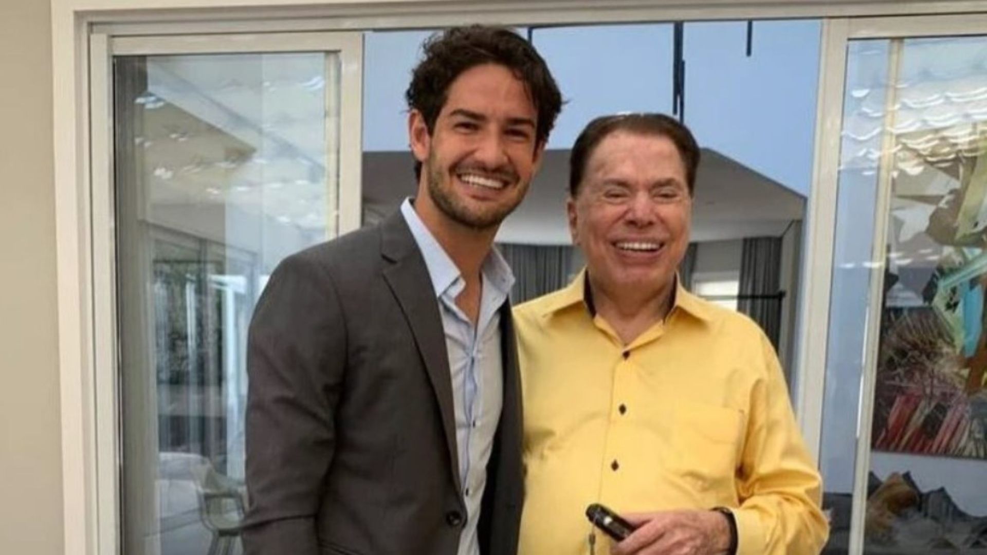 Alexandre Pato e Silvio Santos