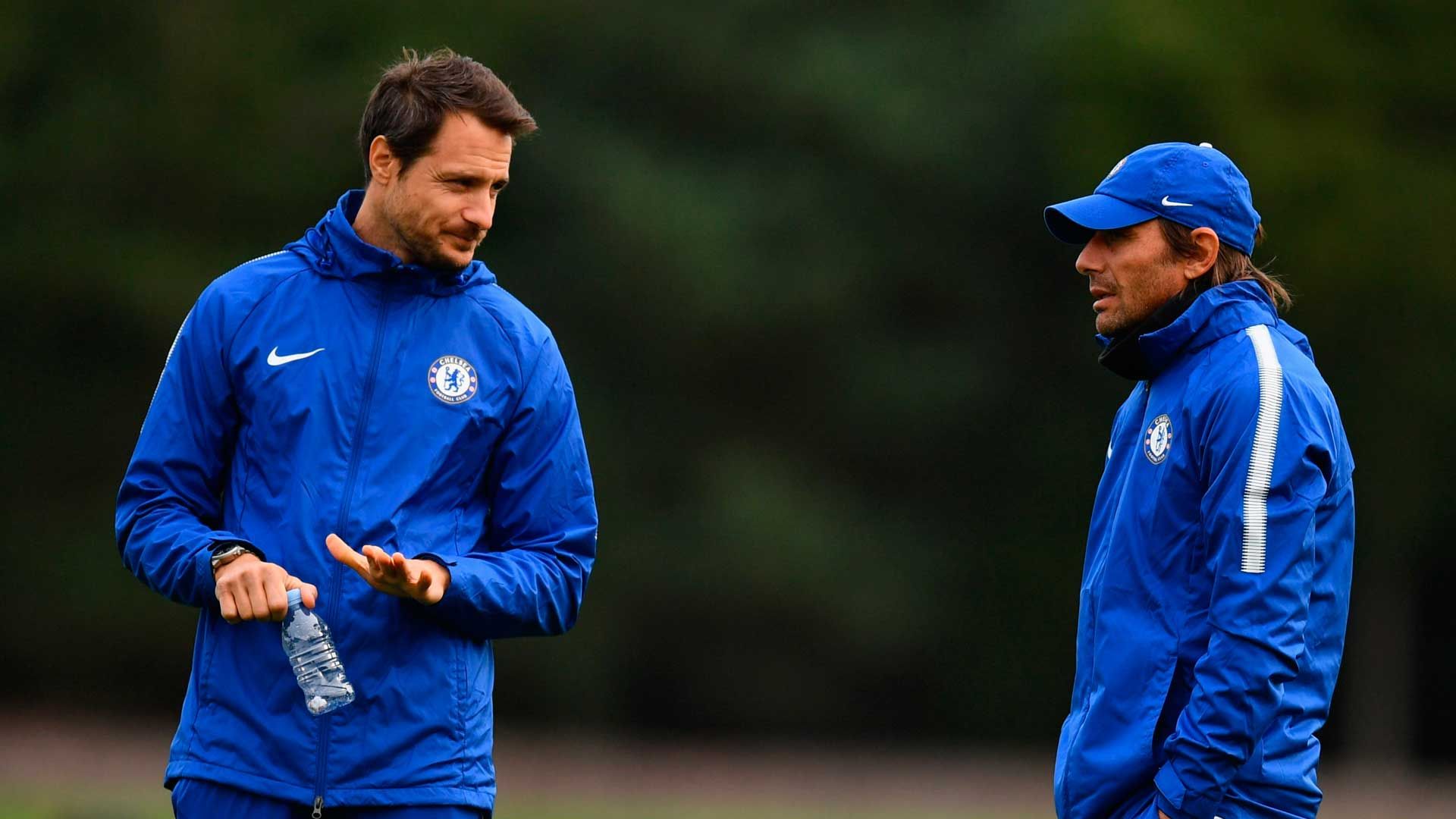 Carlo Cudicini and Antonio Conte