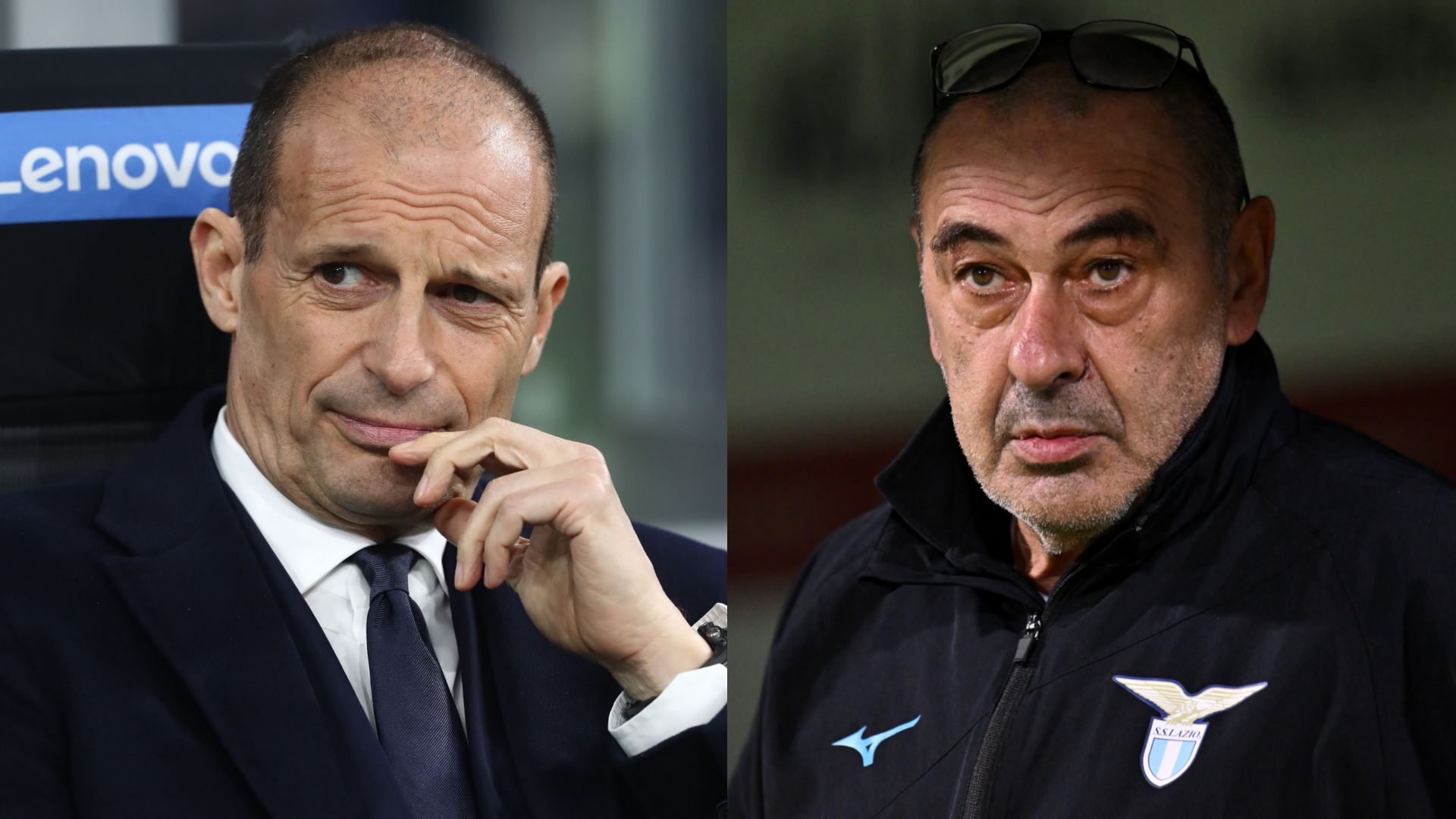 Allegri Sarri Juventus Lazio Serie A 2022-23