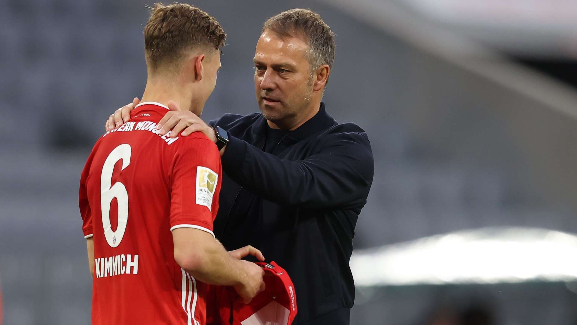 Hansi Flick Joshua Kimmich Bayern Munchen 2021
