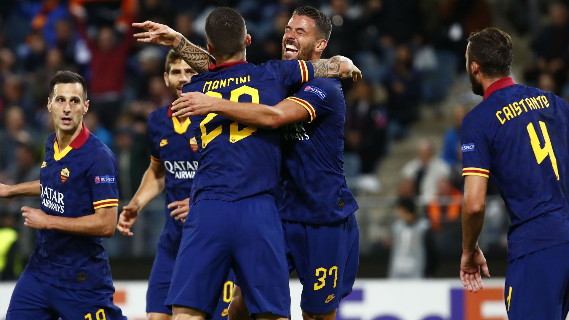 Wolfsberger Roma celebrating Europa League