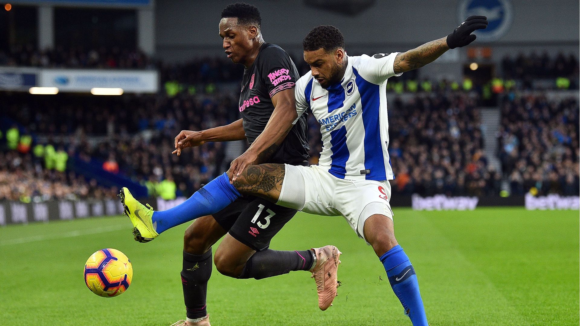 Yerry Mina Everton Brighton Premier League 2018