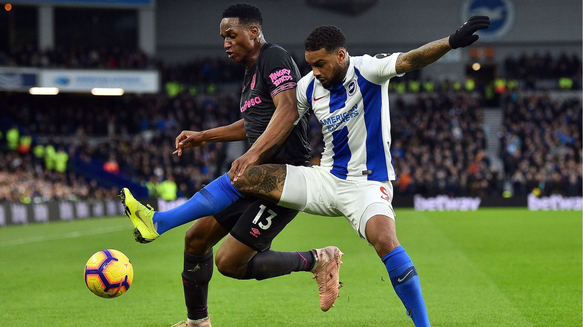 Yerry Mina Everton Brighton Premier League 2018