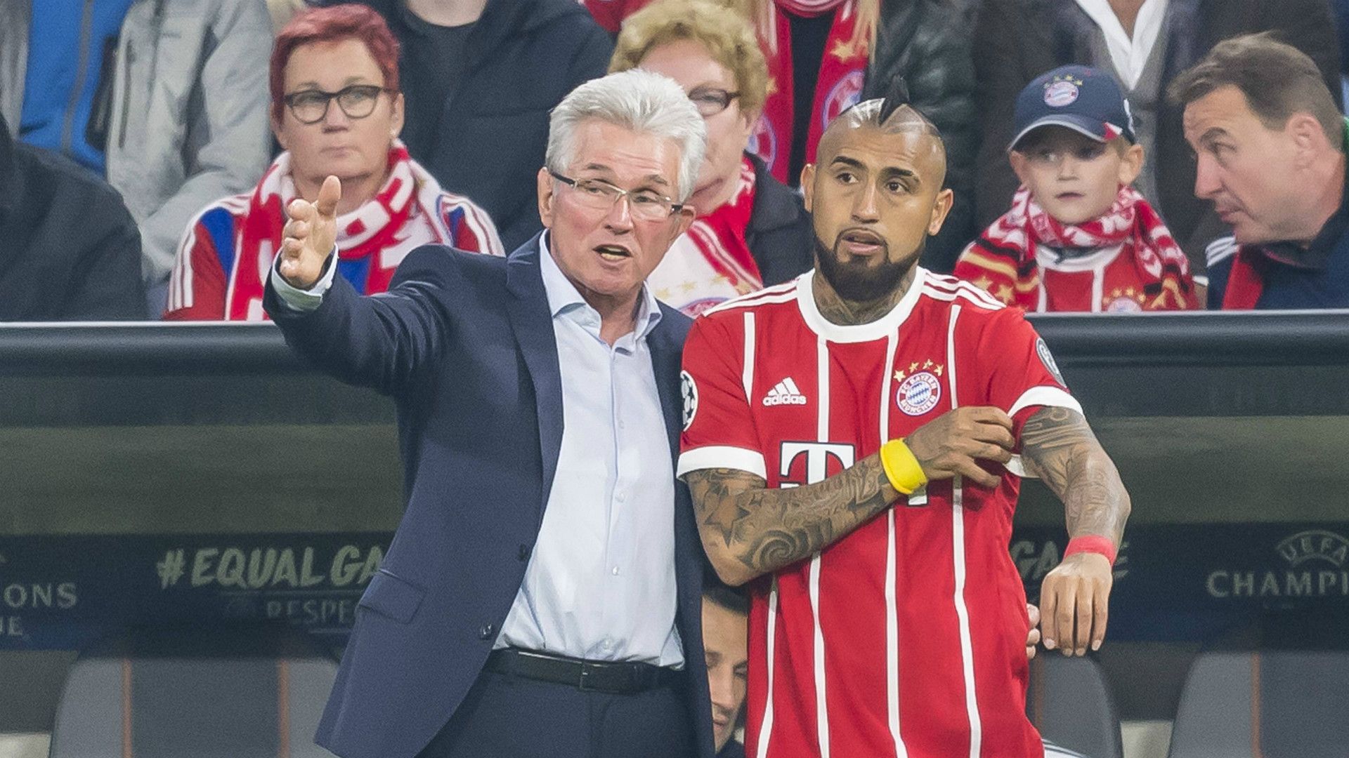 *GER ONLY* Jupp Heynckes Arturo Vidal FC Bayern München