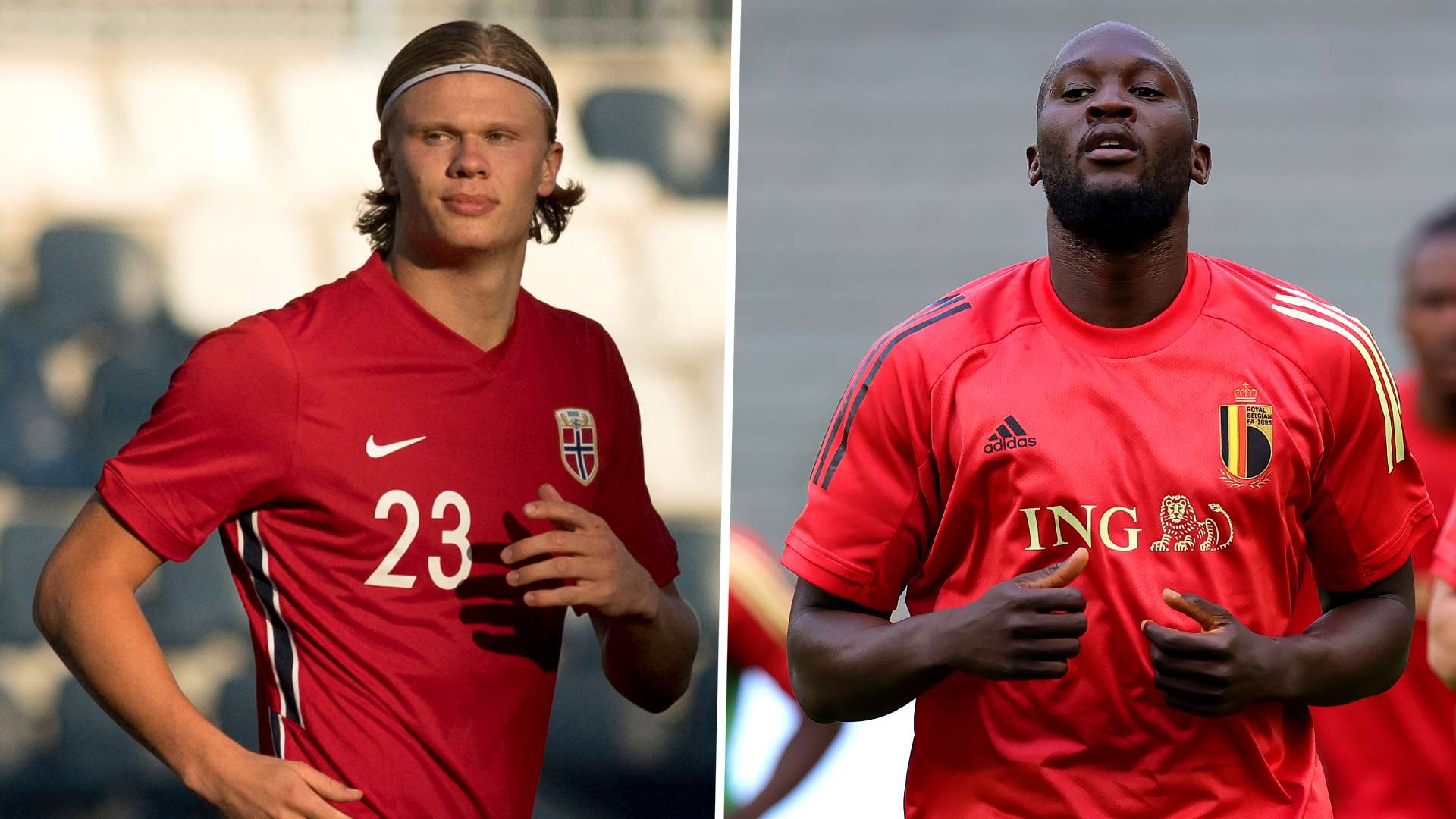 Erling Haaland and Romelu Lukaku