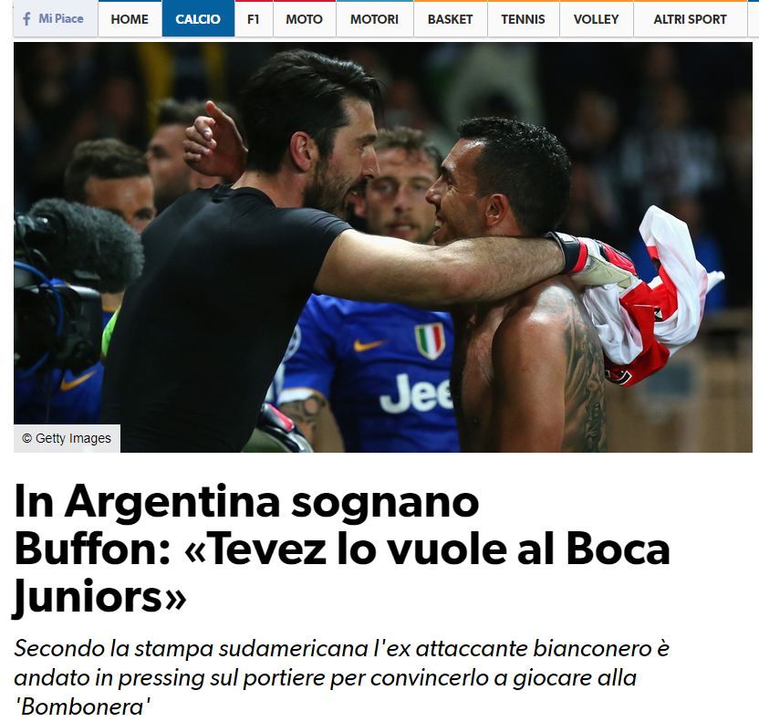 Corriere Dello Sport Buffon Boca
