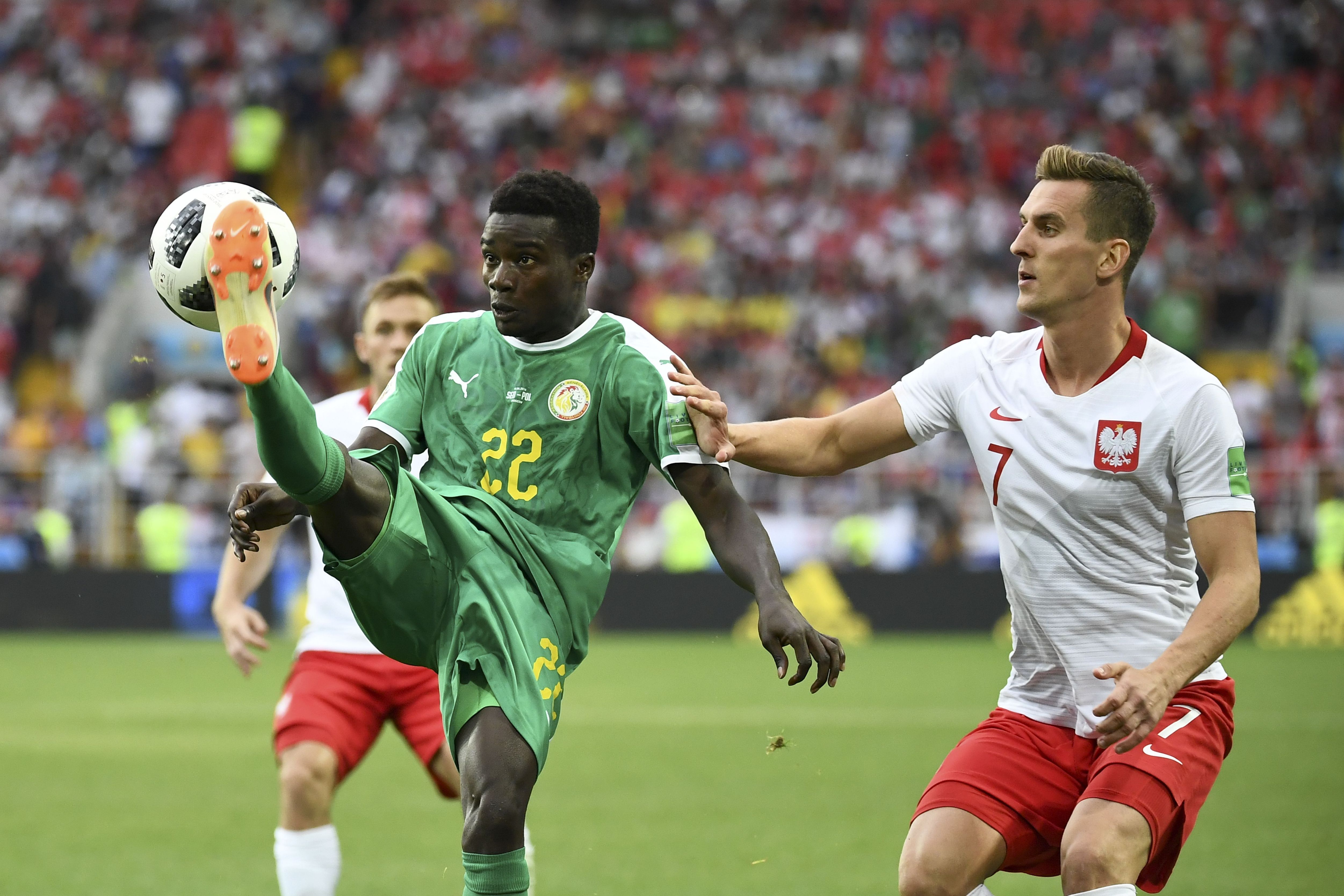 Milik e Moussa Wague Poland Senegal 190818