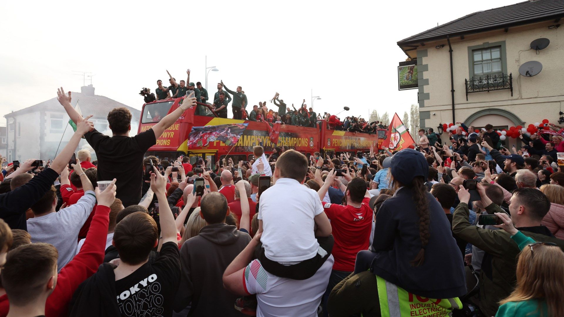 The Turf Wrexham celebrate 2023