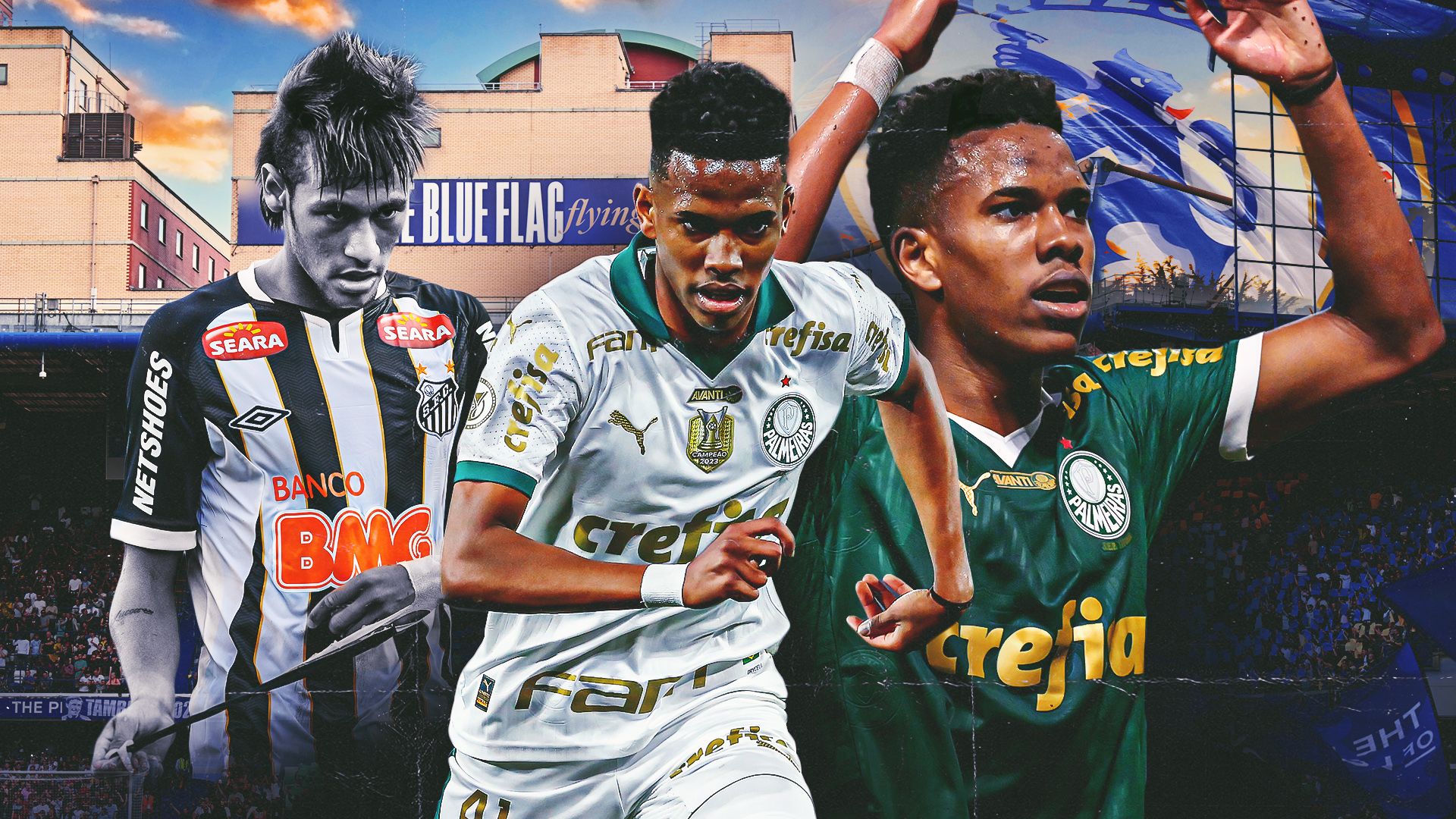 Estevao Willian eclipsing Neymar GFX